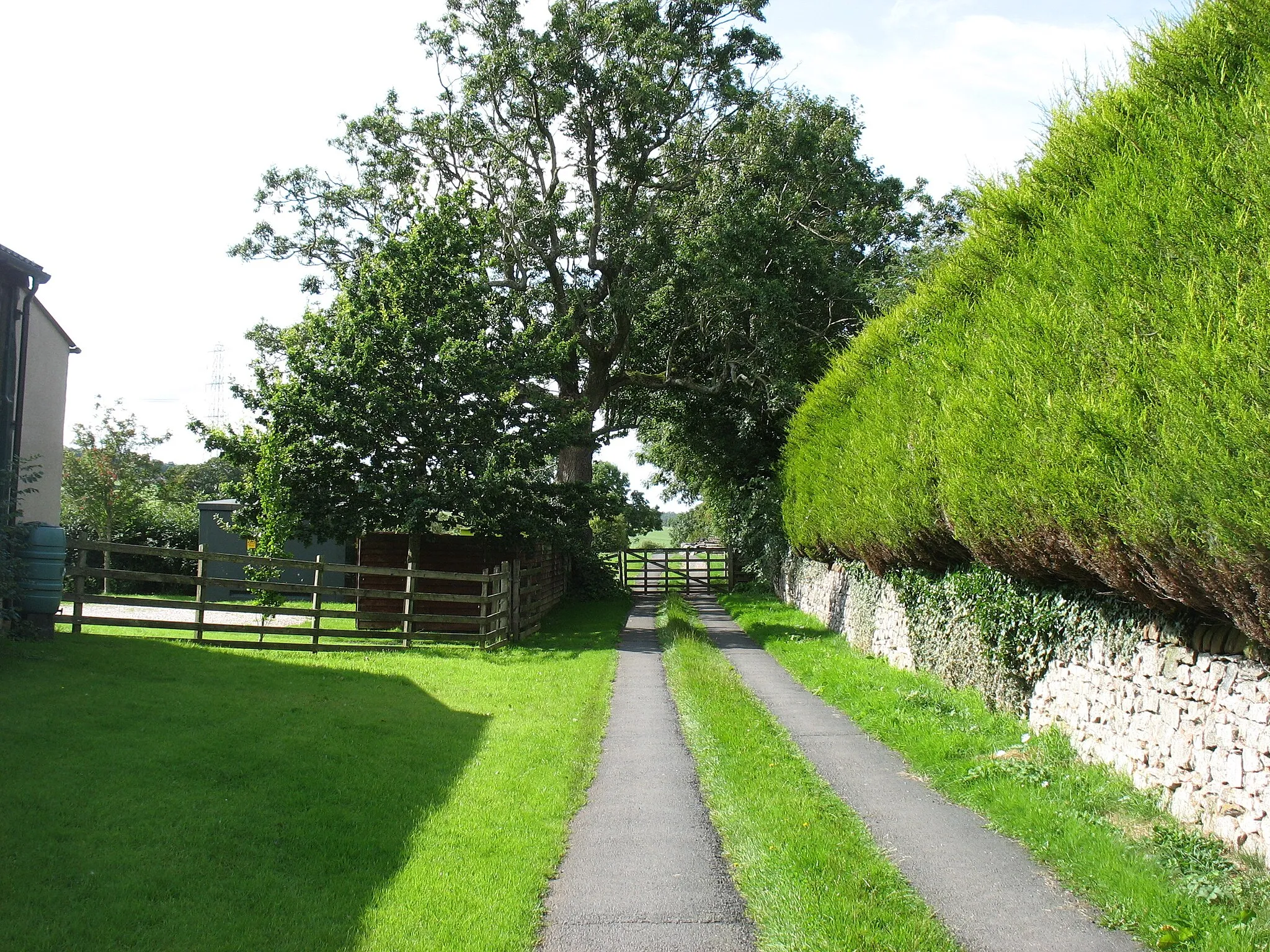 Photo showing: A private drive in Great Strickland