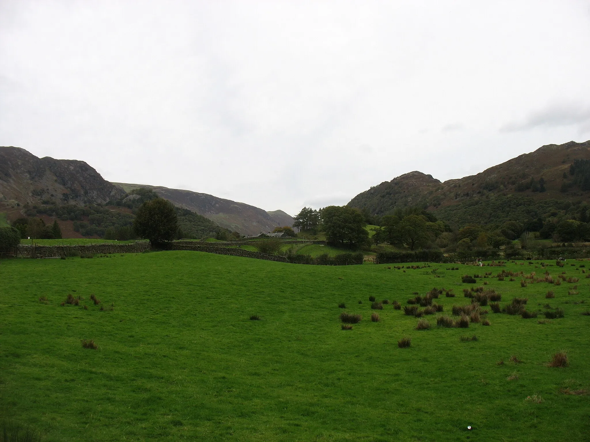 Photo showing: Farmland at Stonethwaite