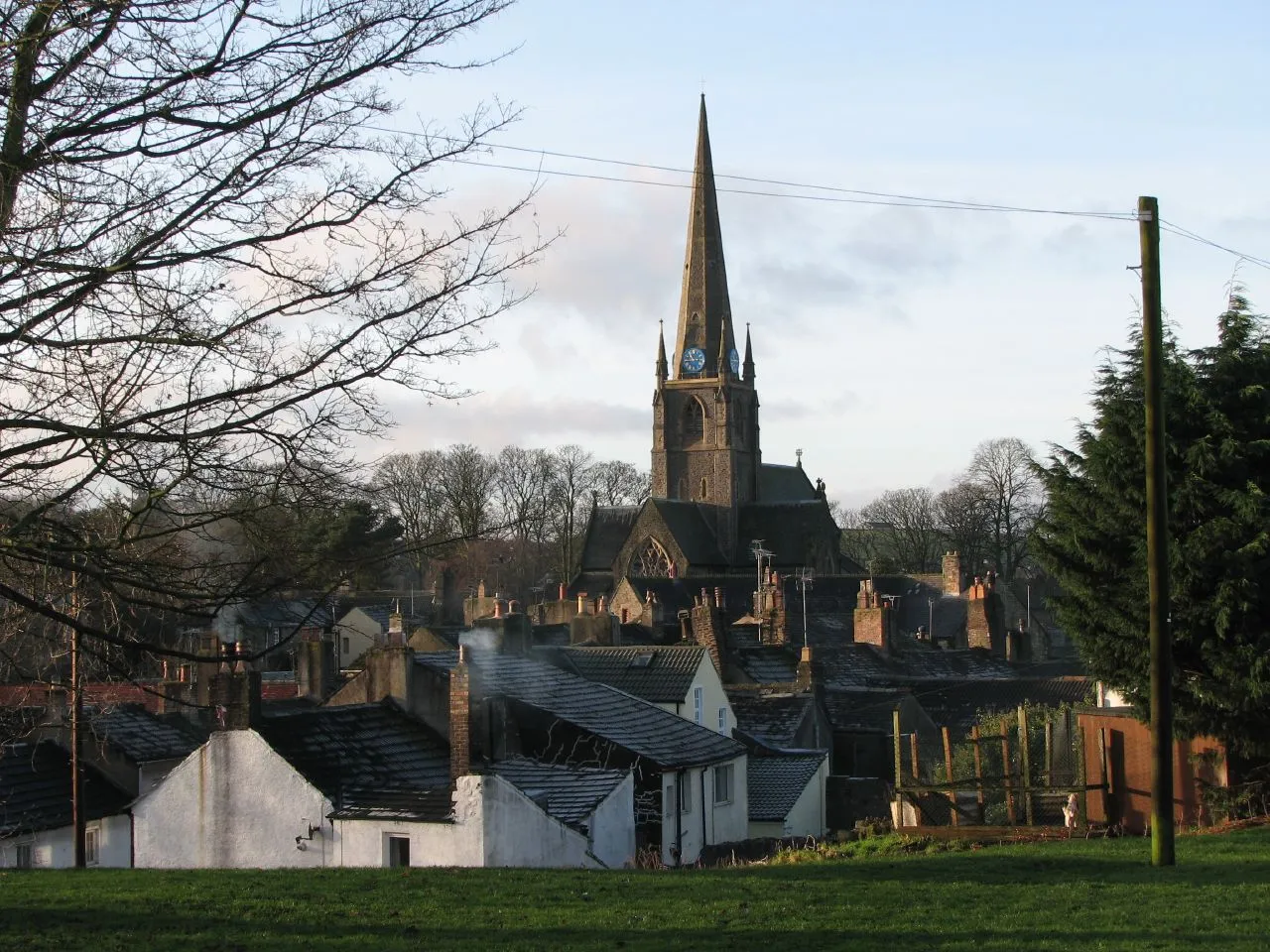 Photo showing: Church in Cockermouth, Cumbria, England.