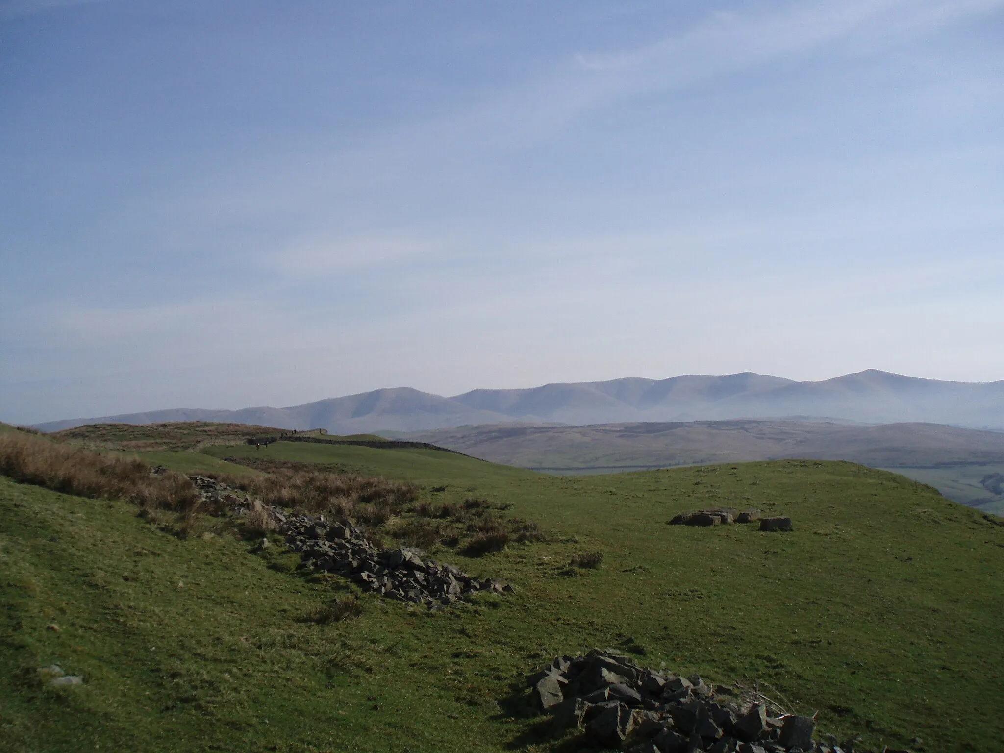 Photo showing: Howgills in the distance