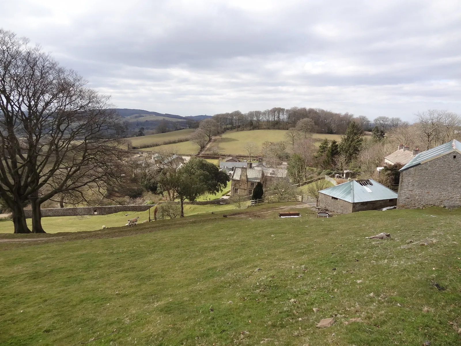 Photo showing: Halton Park and Hawkshead Farm