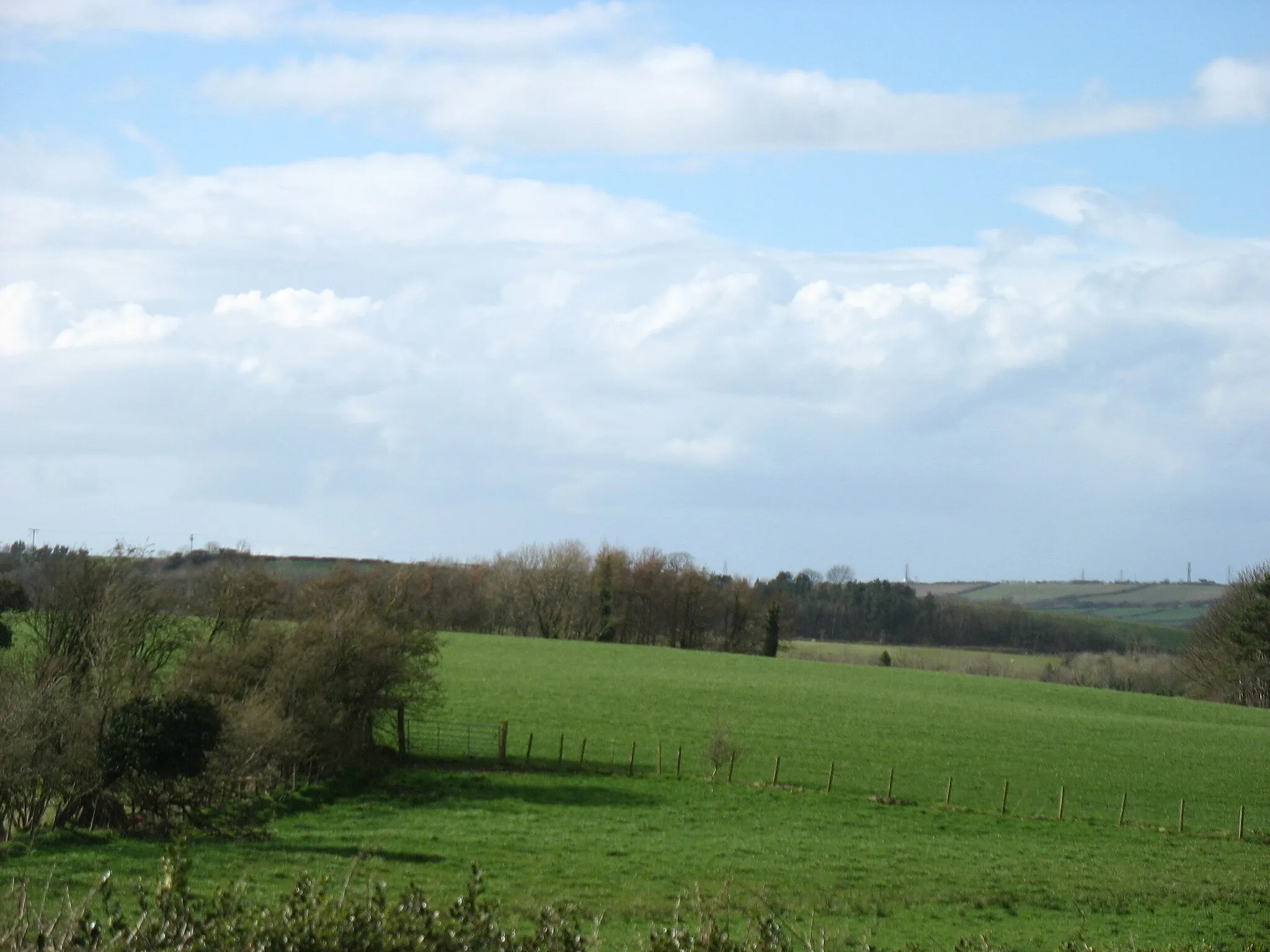 Photo showing: Fields above the River Derwent