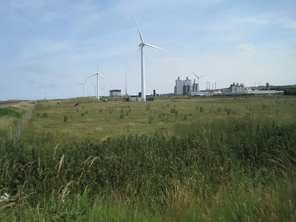 Photo showing: Windmills at Siddick