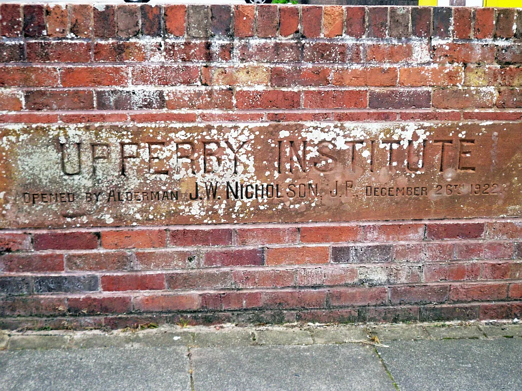 Photo showing: Commemorative stone, Upperby Institute