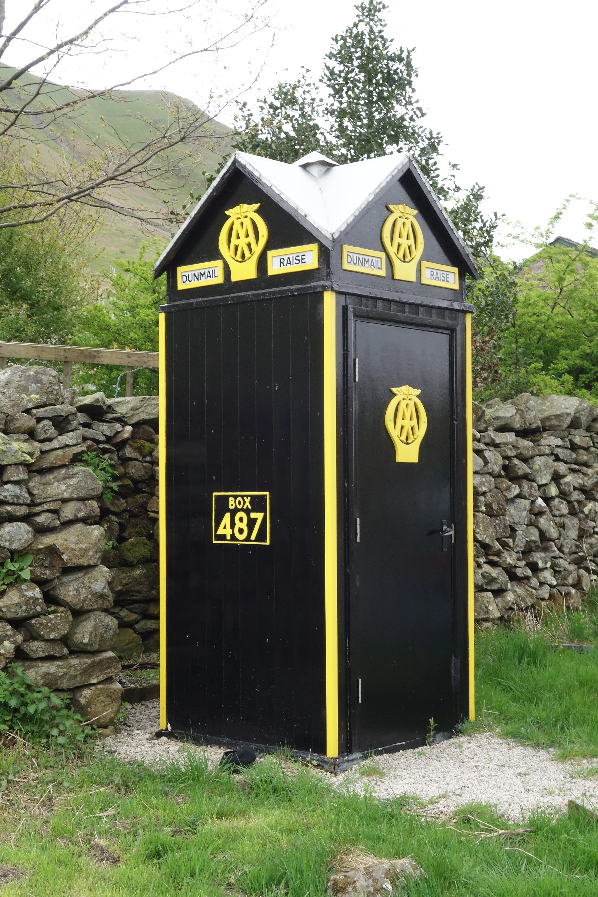 Photo showing: AA Box Number 487, Dunmail Raise