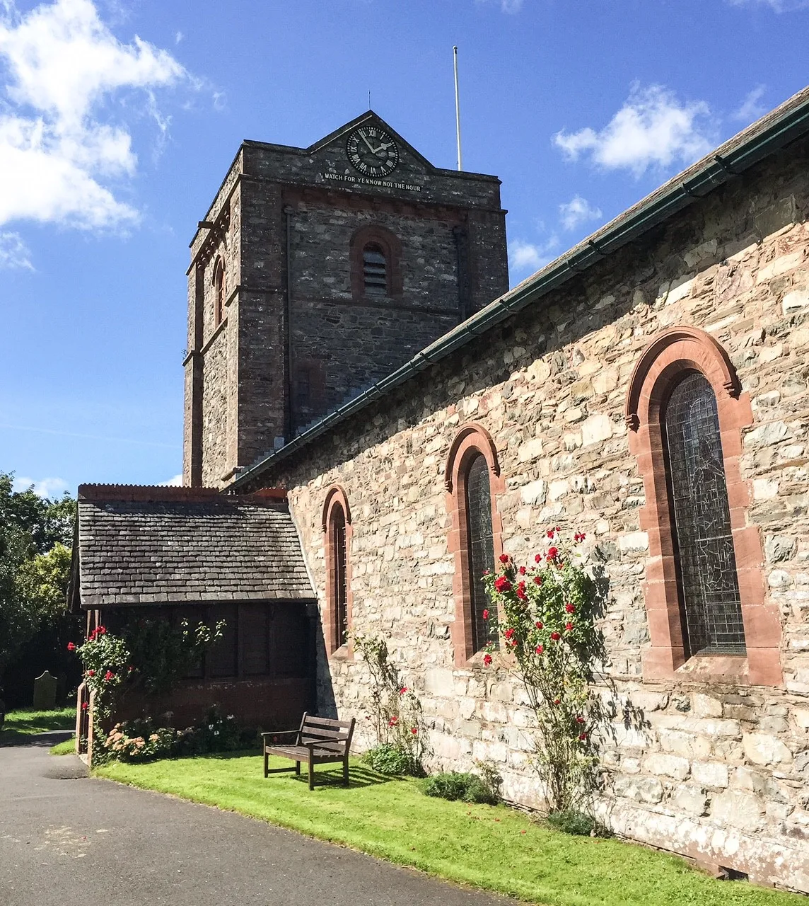 Photo showing: South side of the parish church of St Mary Magdalene, Broughton-in-Furness, Cumbria, seen from the east