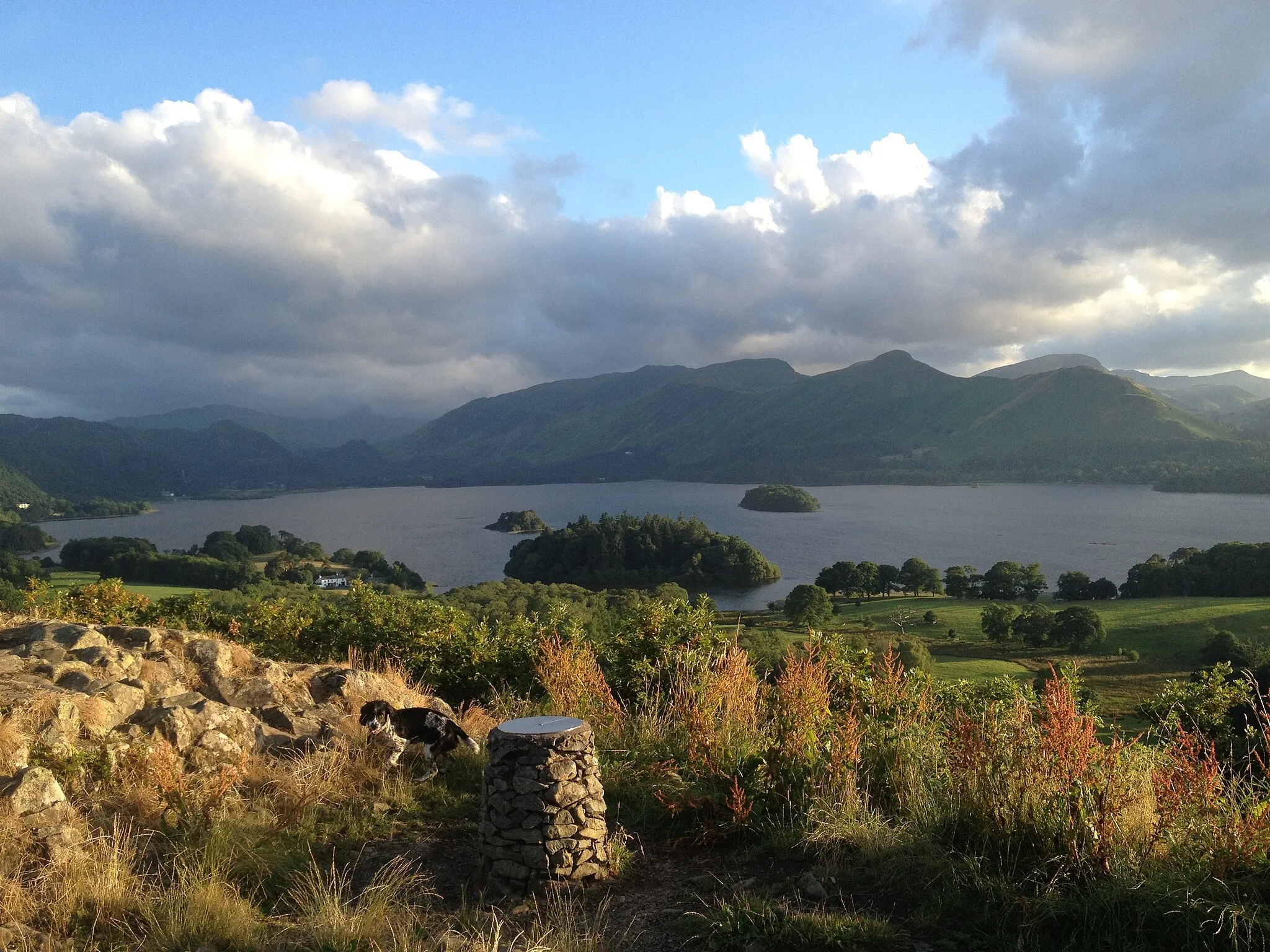 Photo showing: Derwent Water in Cumbria, view from Castle Head.