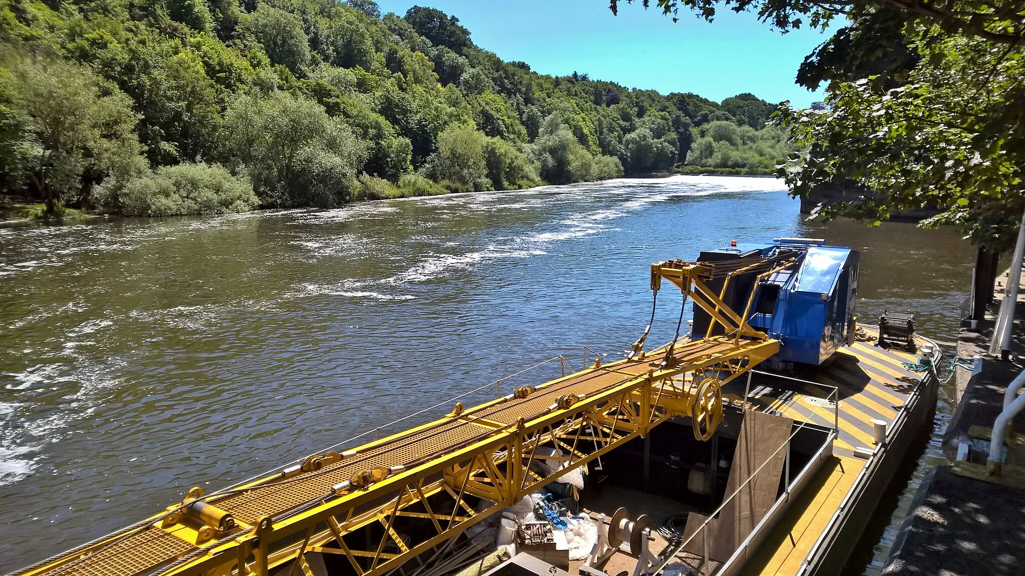 Photo showing: Below weir on River Trent at Stoke lock