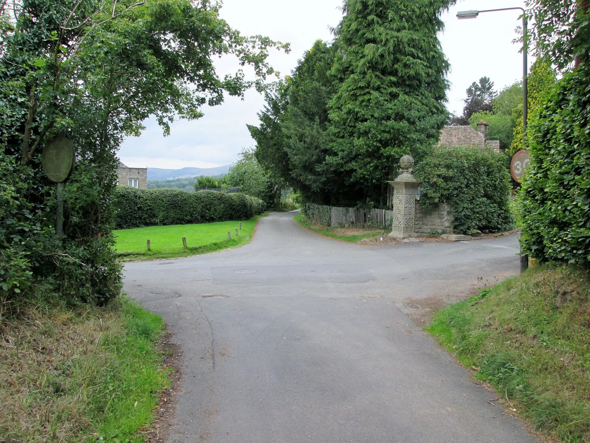 Photo showing: A  quiet  crossroads  Bamford