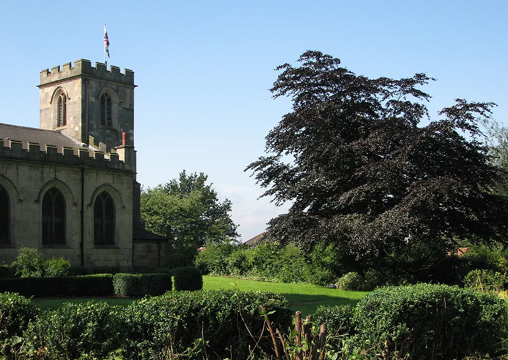 Photo showing: A bright morning in Radford churchyard