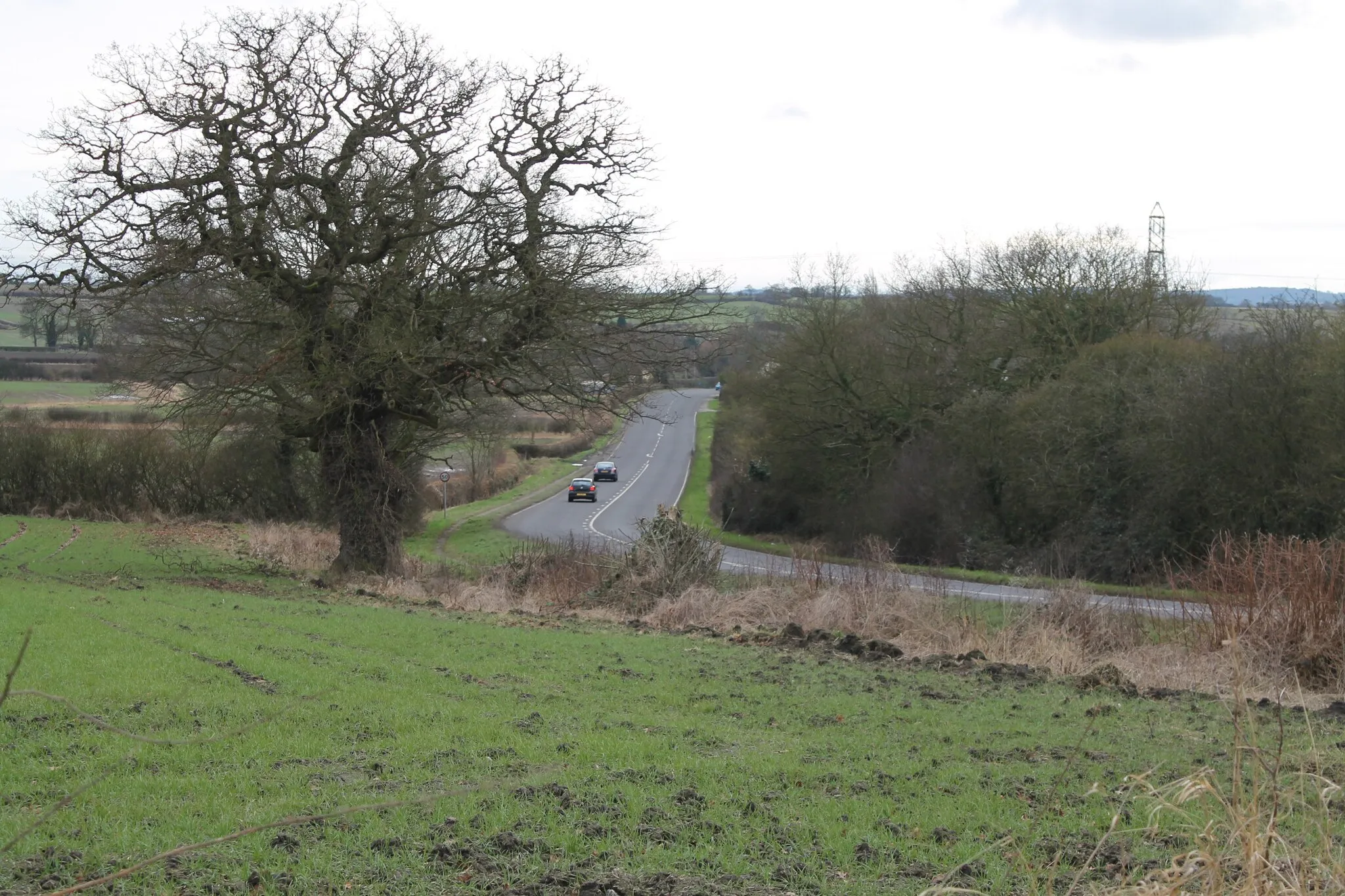 Photo showing: A60 heading towards Costock