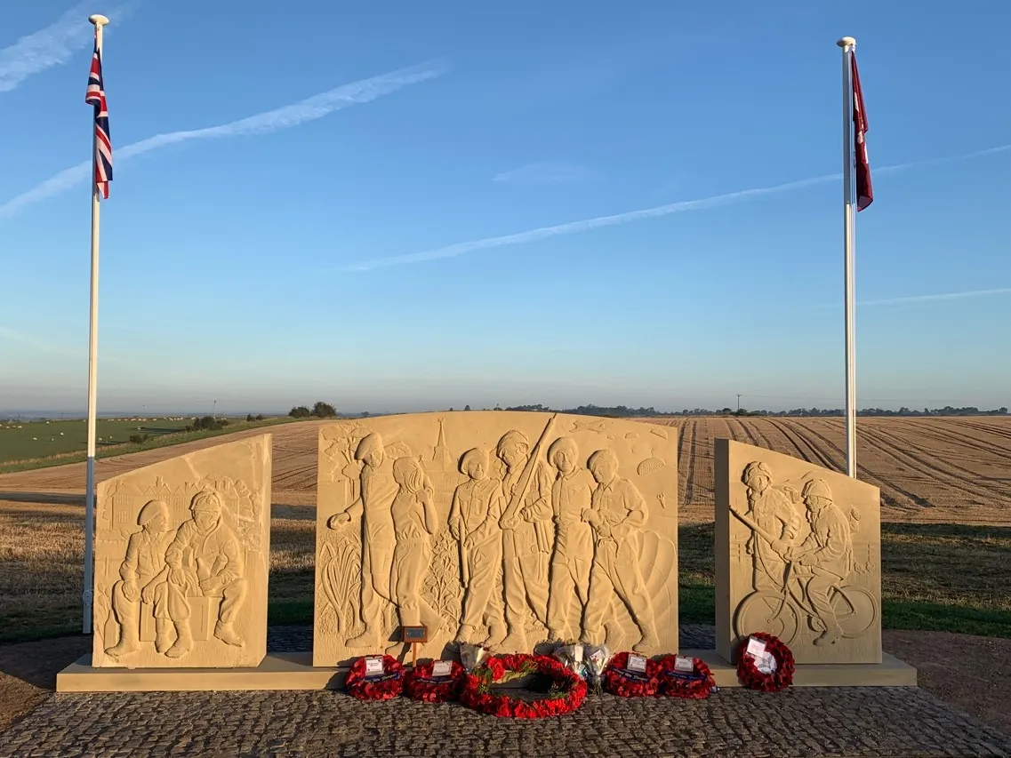 Photo showing: The 10th Battalion, The Parachute Regiment Memorial at Burrough on the Hill