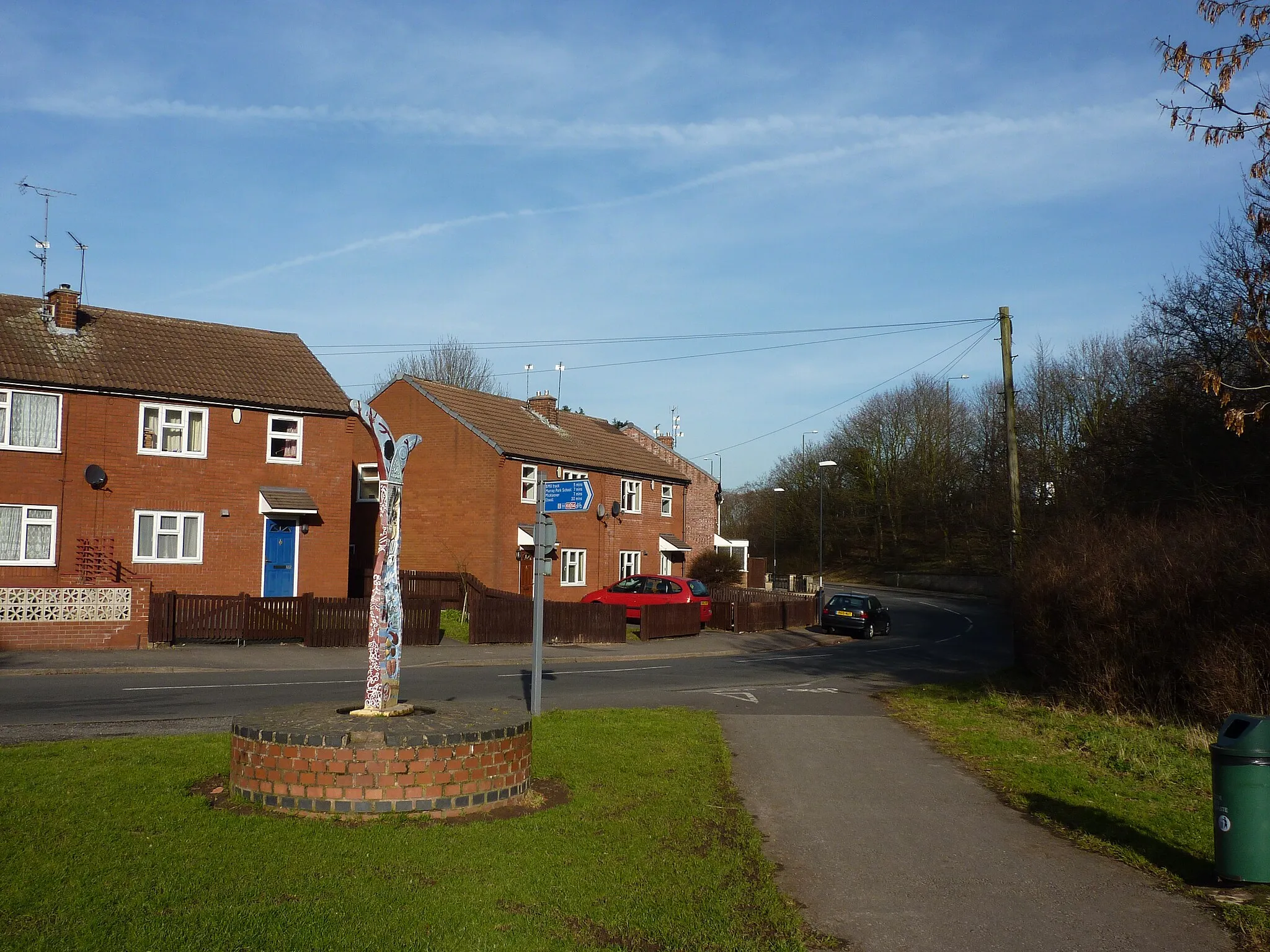 Photo showing: Cycle route, Mackworth, Derby