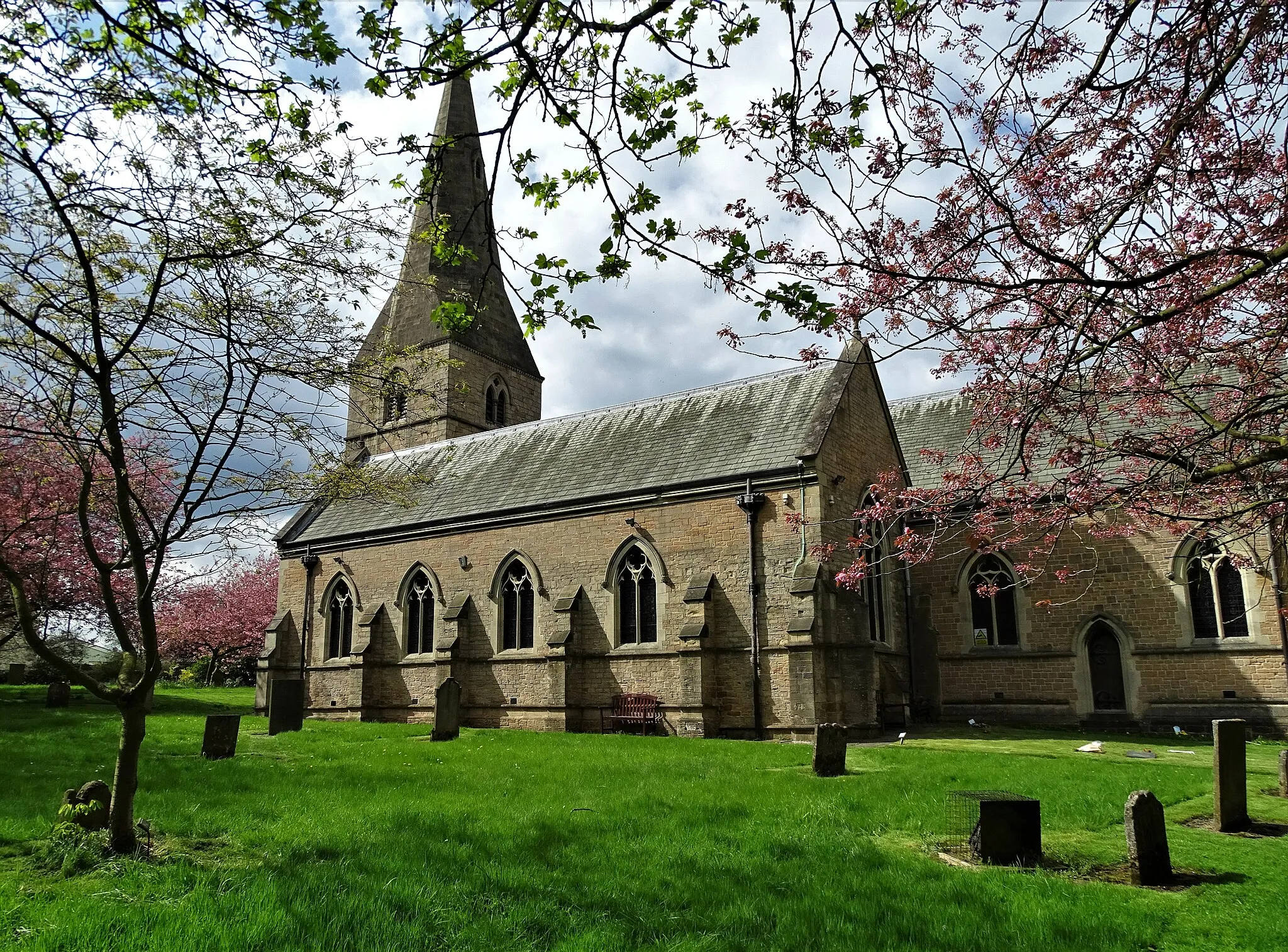 Photo showing: Photograph of St Wilfrid's Church, Kirkby-in-Ashfield, Nottinghamshire, England