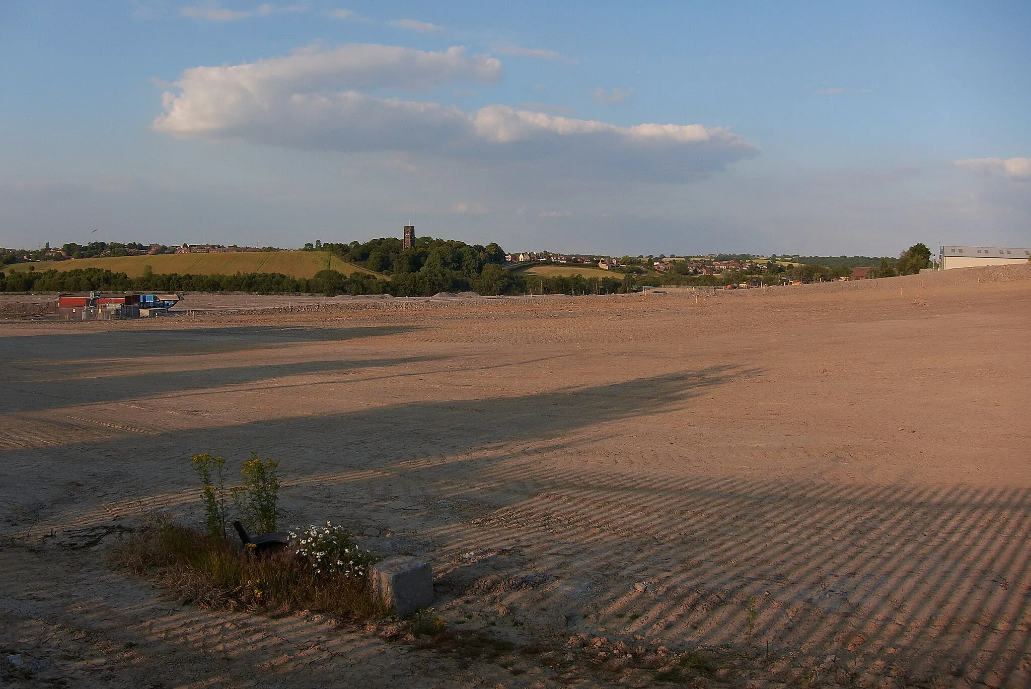 Photo showing: The site of the former Claycross works (Bywater) levelled and prepared for building new house,s that no one can afford to buy and factory units that no one will want to rent................