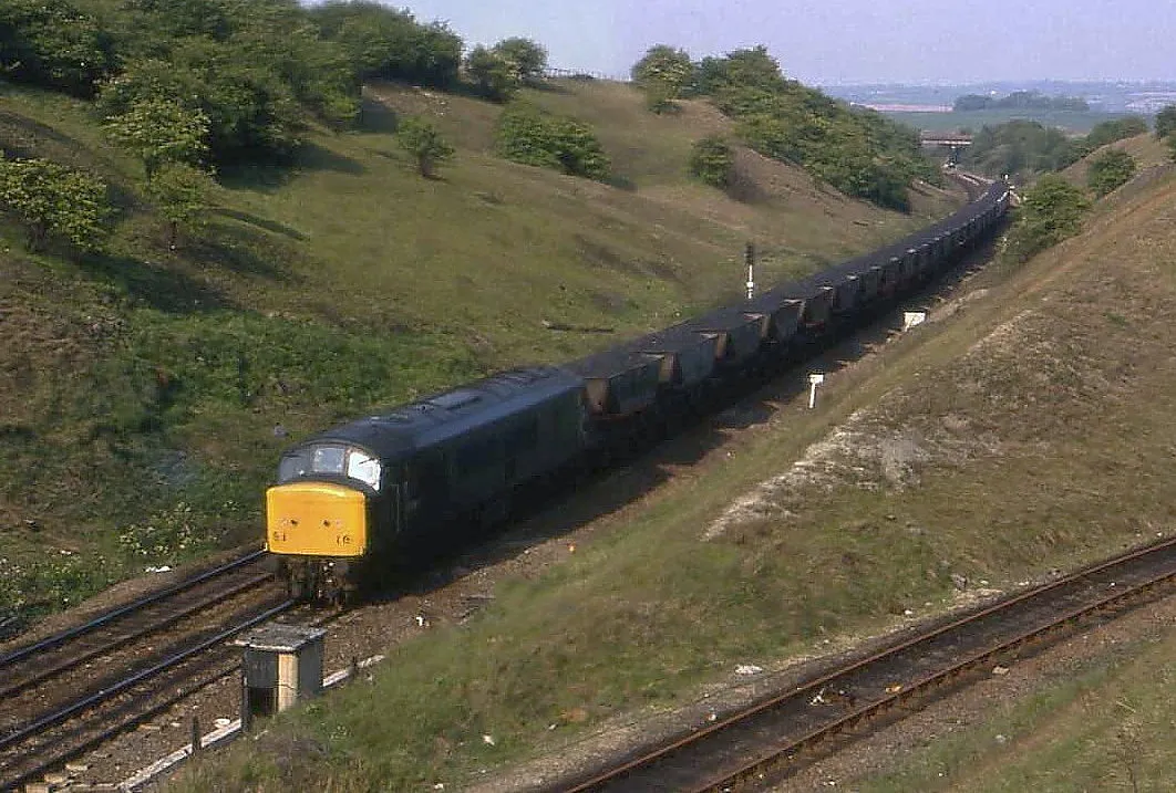 Photo showing: 46010 working Tyne Yard - Ridham Dock , the days when the UK actually exported coal!!