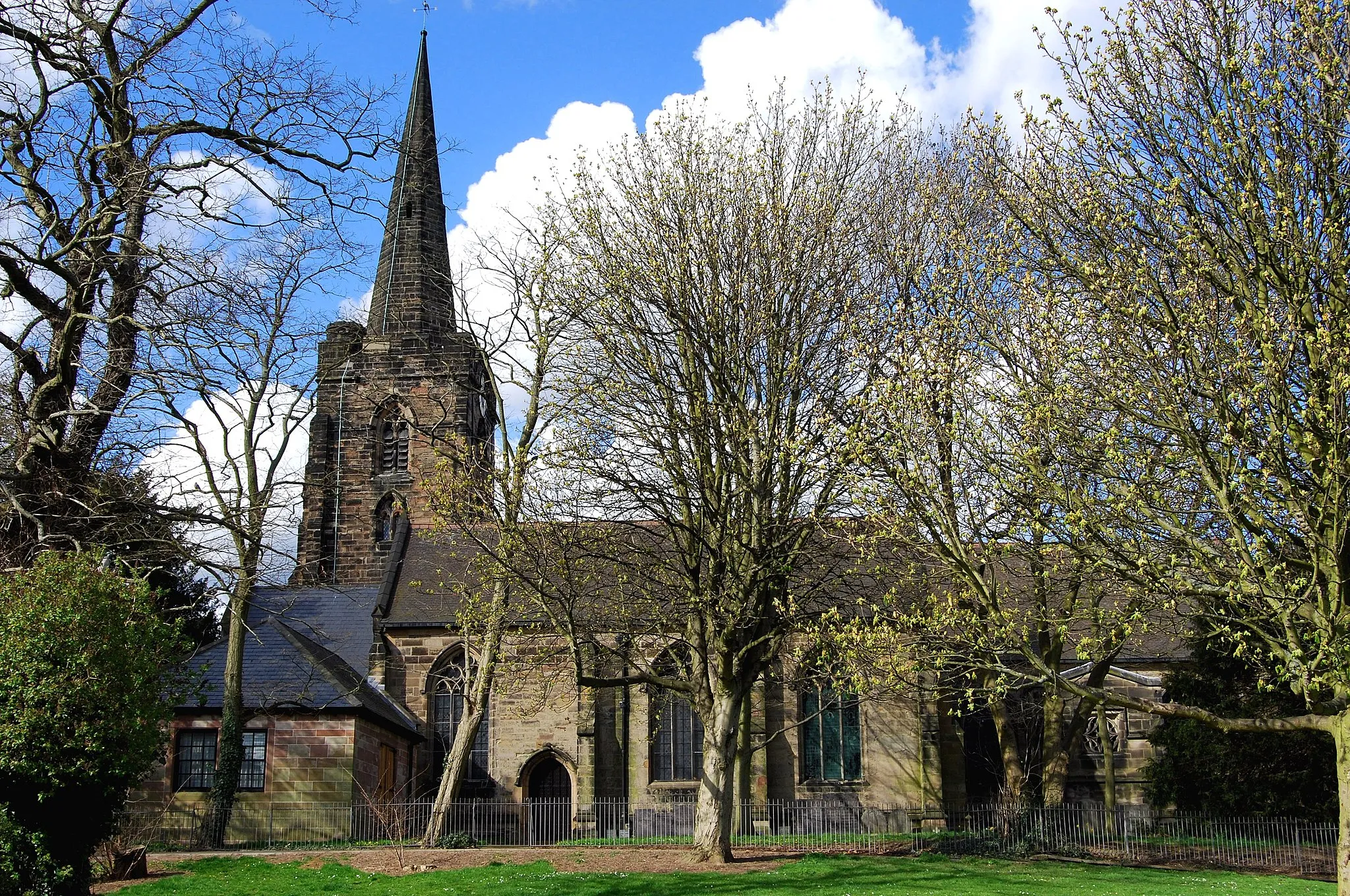 Photo showing: St Werburgh's parish church, Spondon, Derby