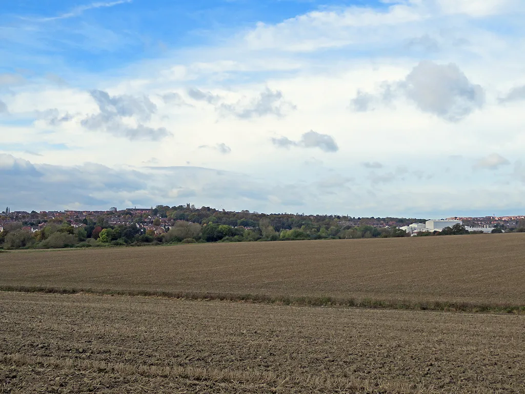 Photo showing: Across the fields to Ilkeston