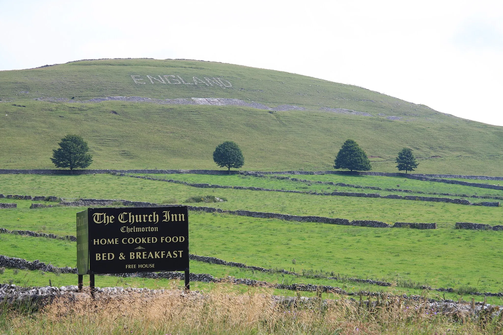 Photo showing: Faded English World Cup Dreams On Chelmorton Low