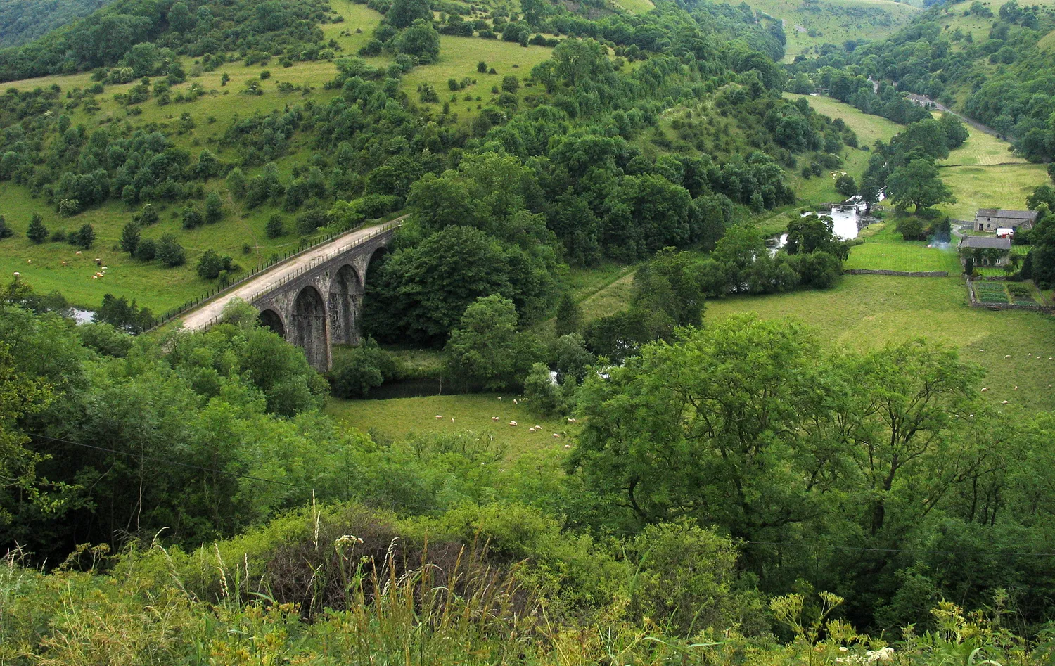 Photo showing: Monsal Head Viaduct