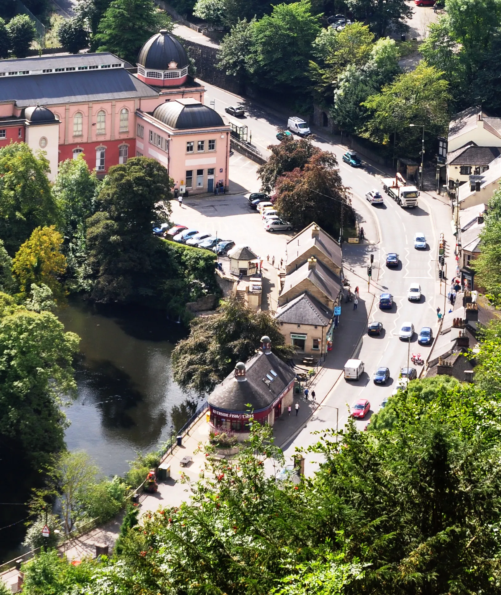 Photo showing: Matlock Bath from Heights of Abraham