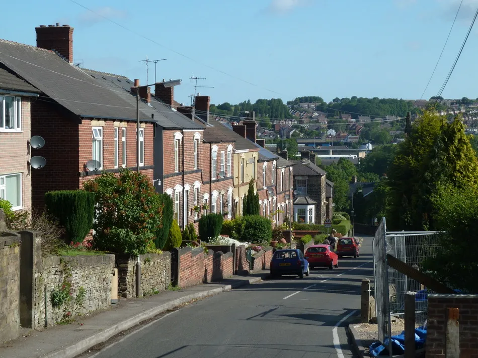 Photo showing: View down Hallowes Lane