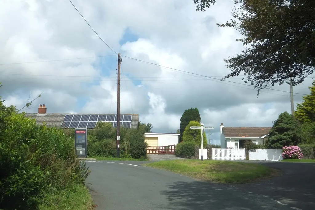 Photo showing: Road junction in Meddon