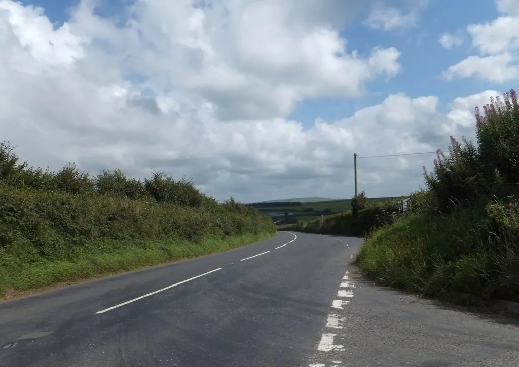 Photo showing: A399 at Wistlandpound junction