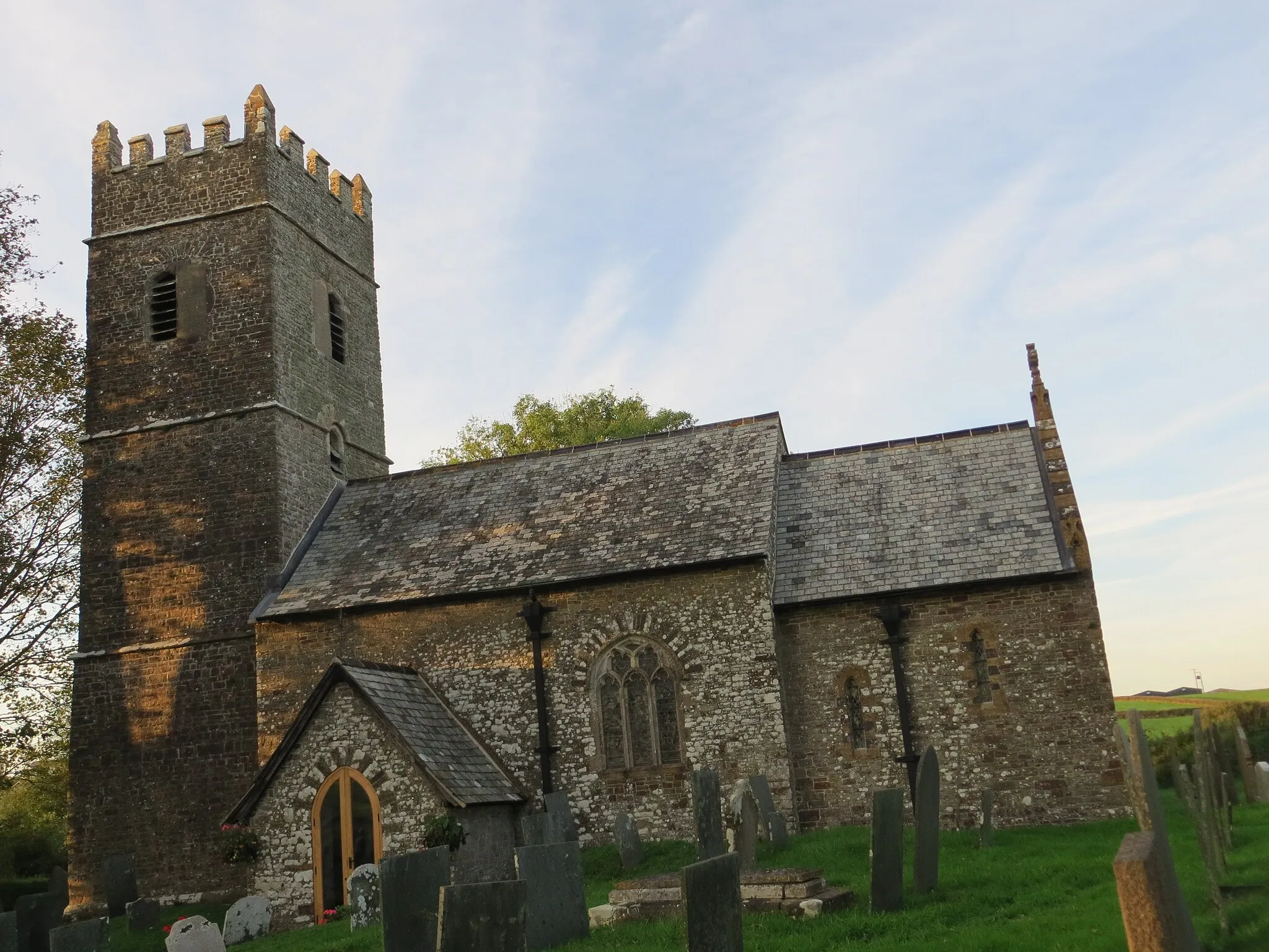 Photo showing: The church of St Thomas a Becket at Newton Tracey