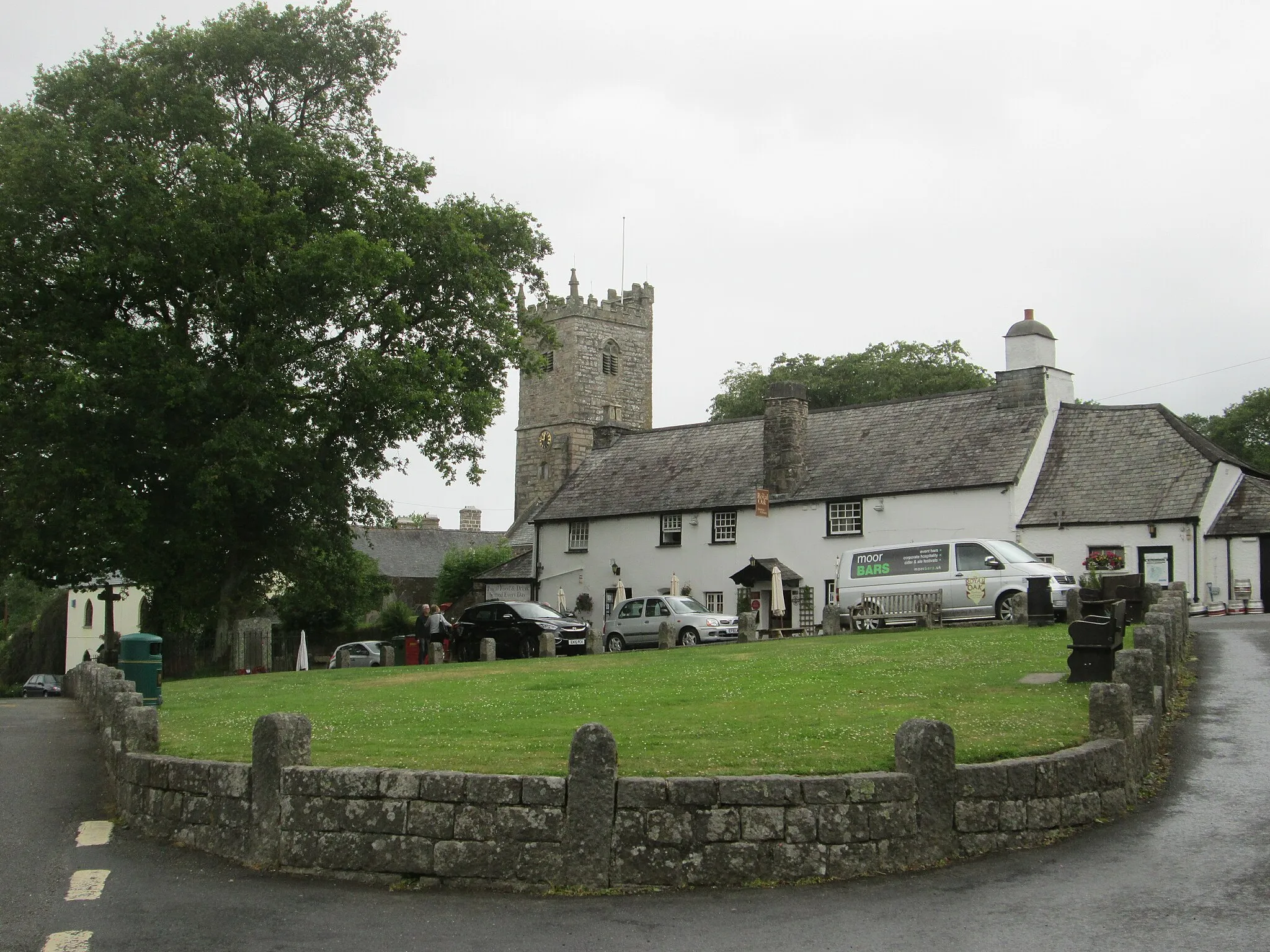 Photo showing: Meavy village green