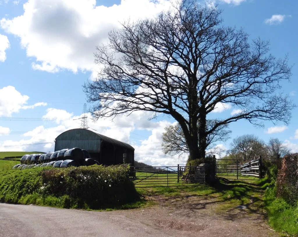 Photo showing: Barn near Wellhayes Farm