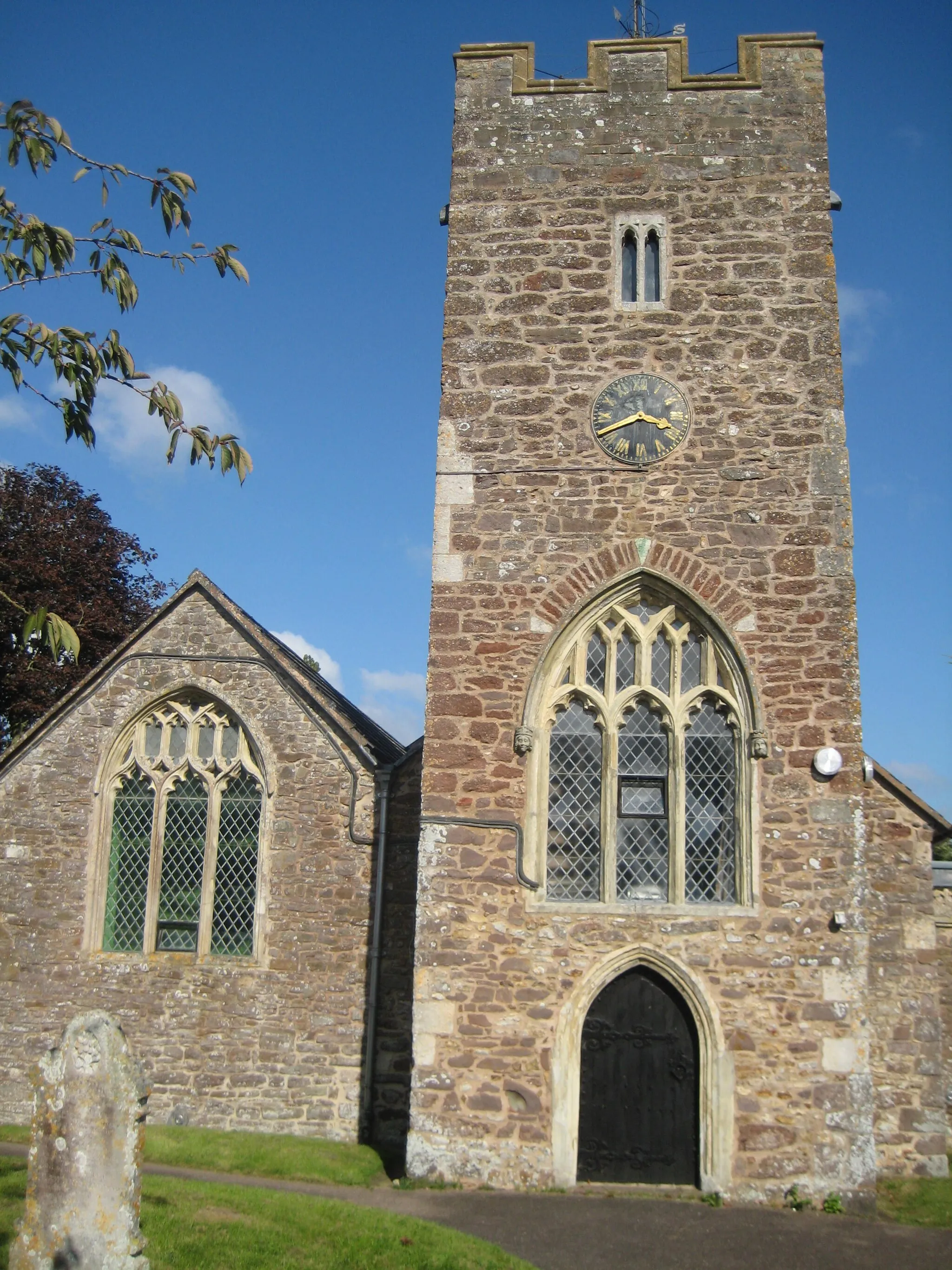 Photo showing: Parish church of St Mary the Virgin, Willand, Devon, seen from the west
