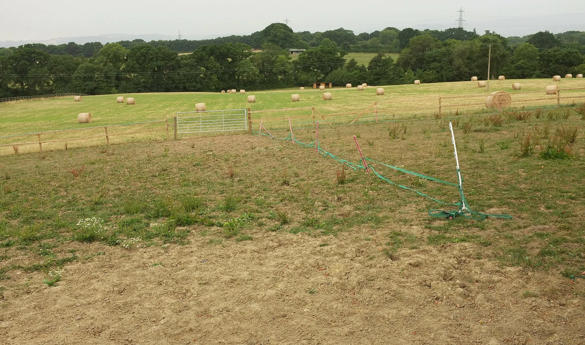 Photo showing: Bales of straw north of Chudleigh Knighton