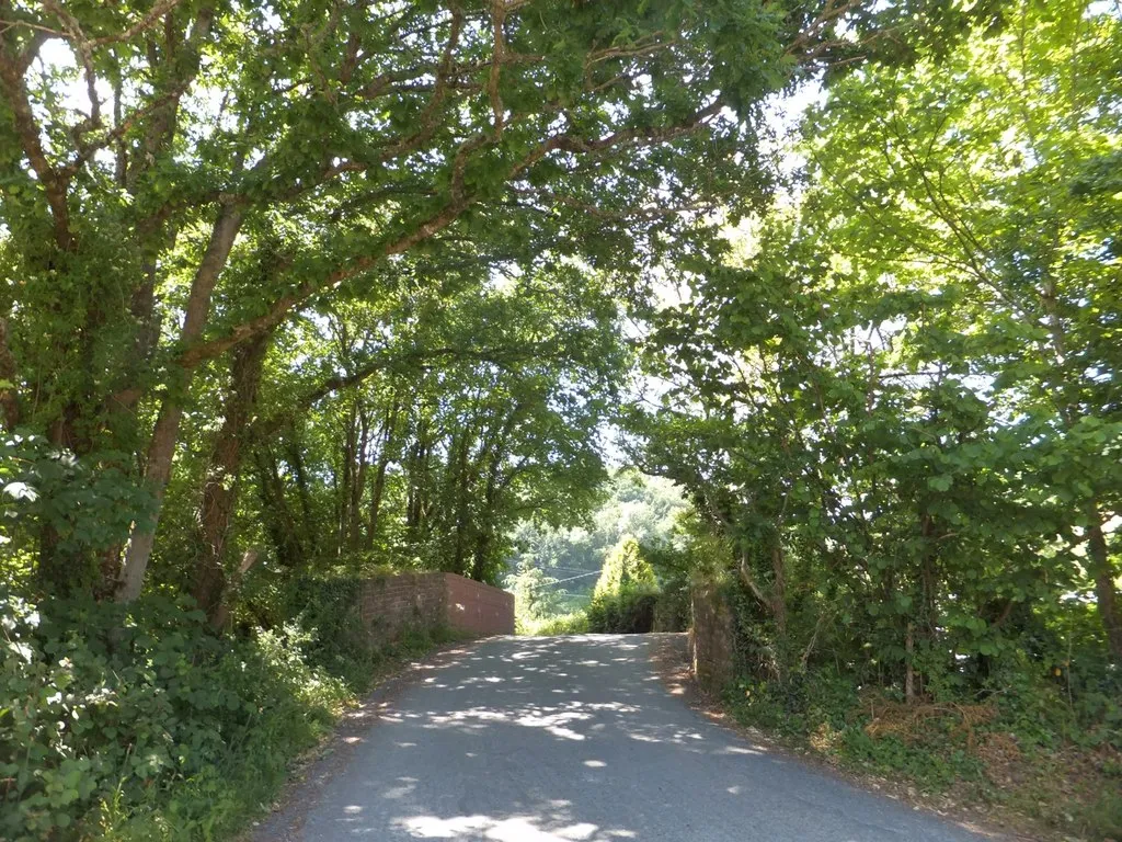 Photo showing: Bridge over dismantled railway at Crocombe Bridge