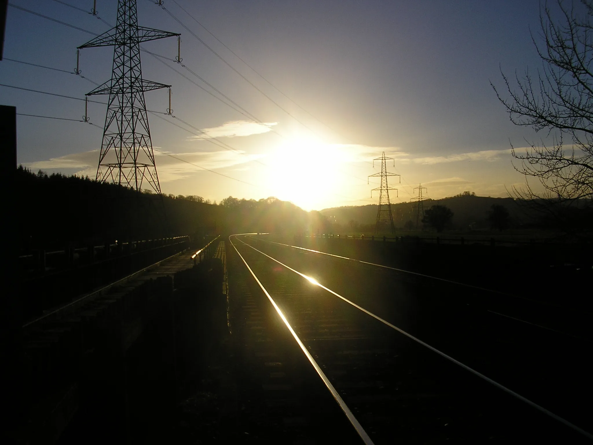 Photo showing: Along the rails
