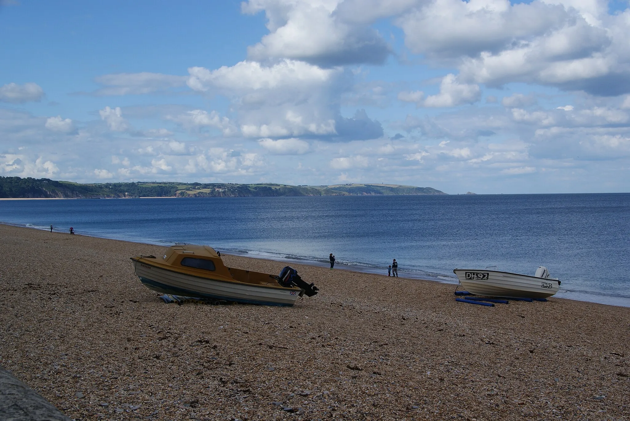 Photo showing: Beached boats at Torcross