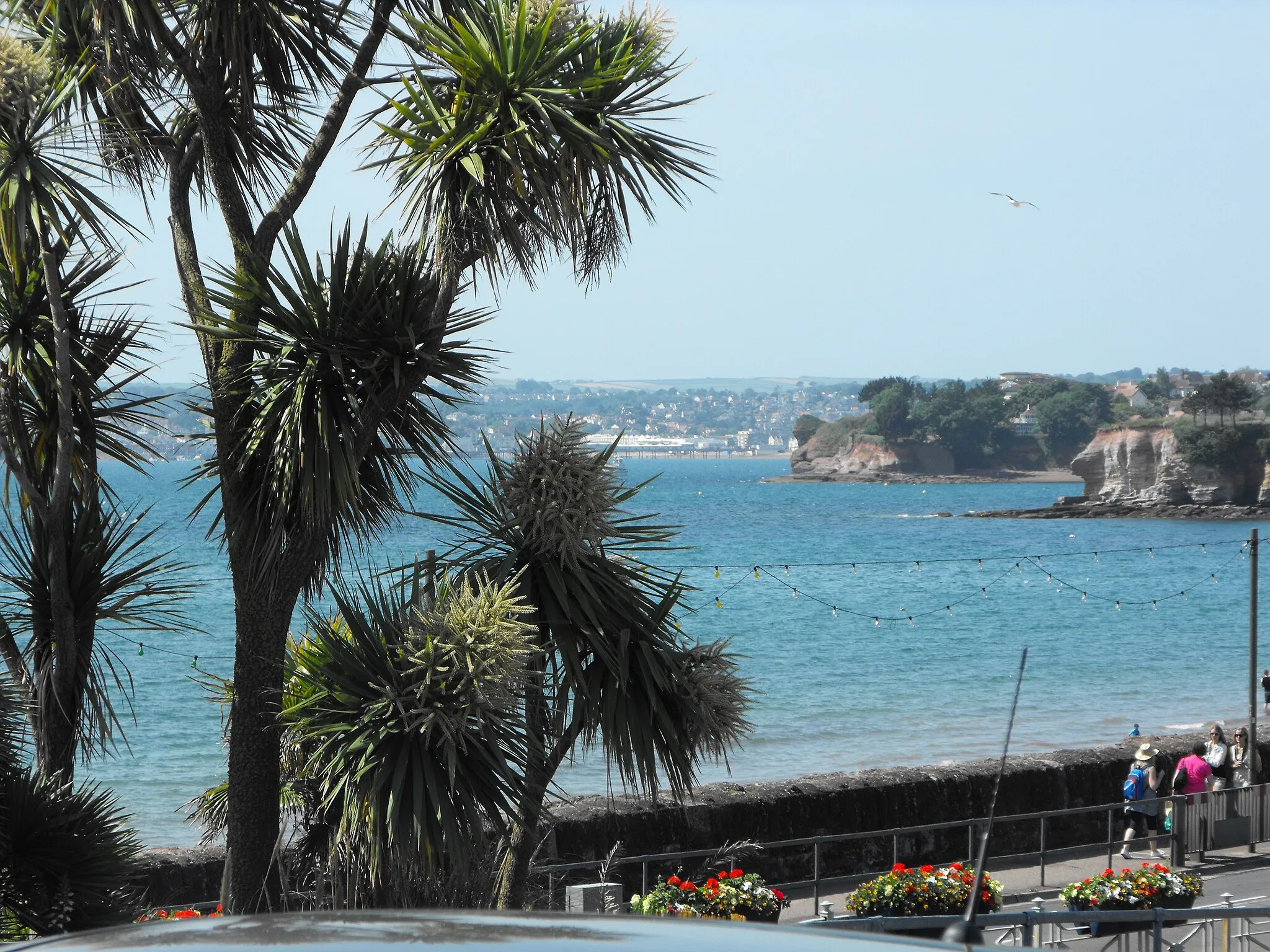 Photo showing: Torbay view from Torquay looking towards Paignton. Brixham (where William landed) is on the extreme left.