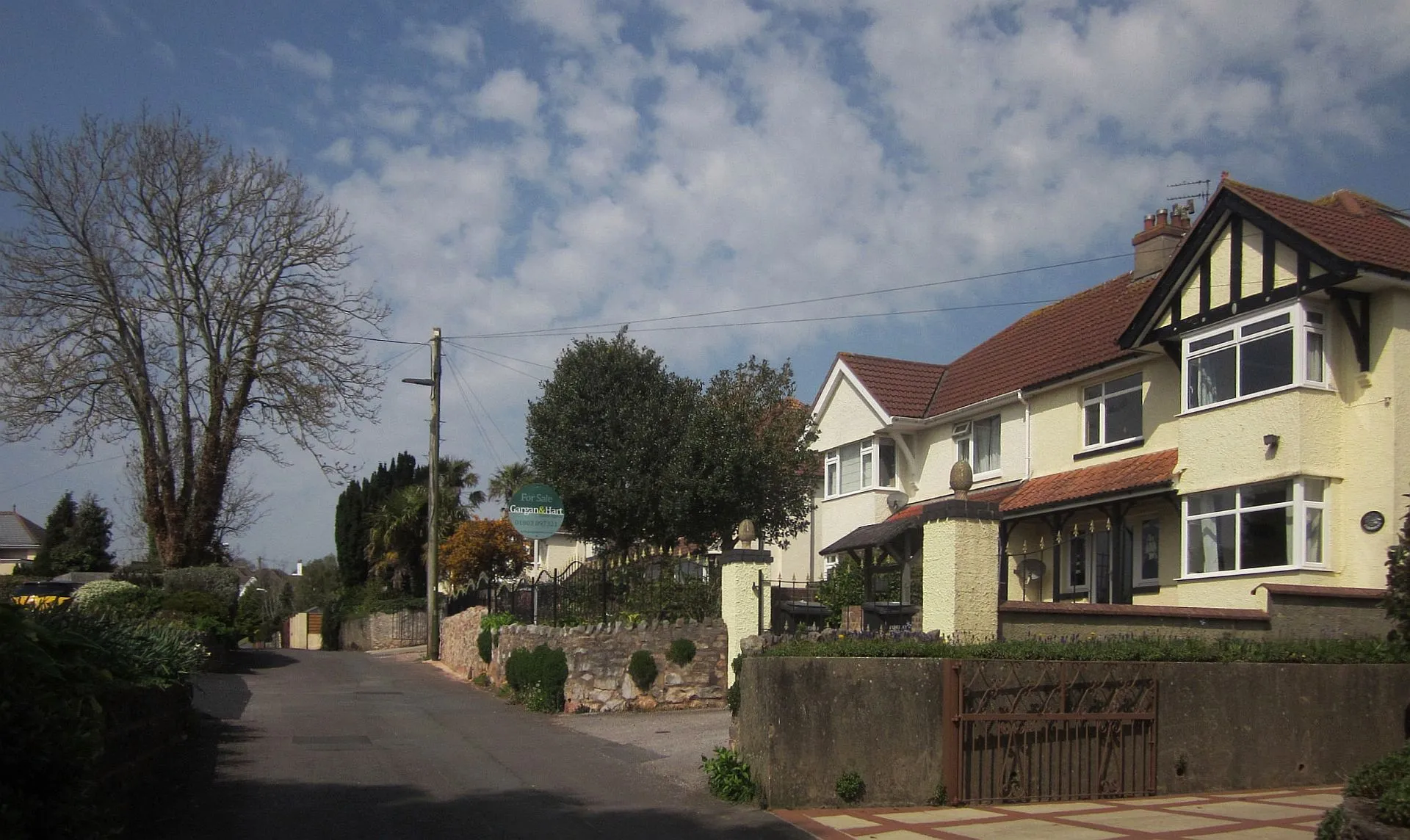 Photo showing: Houses on Huxtable Hill, Chelston