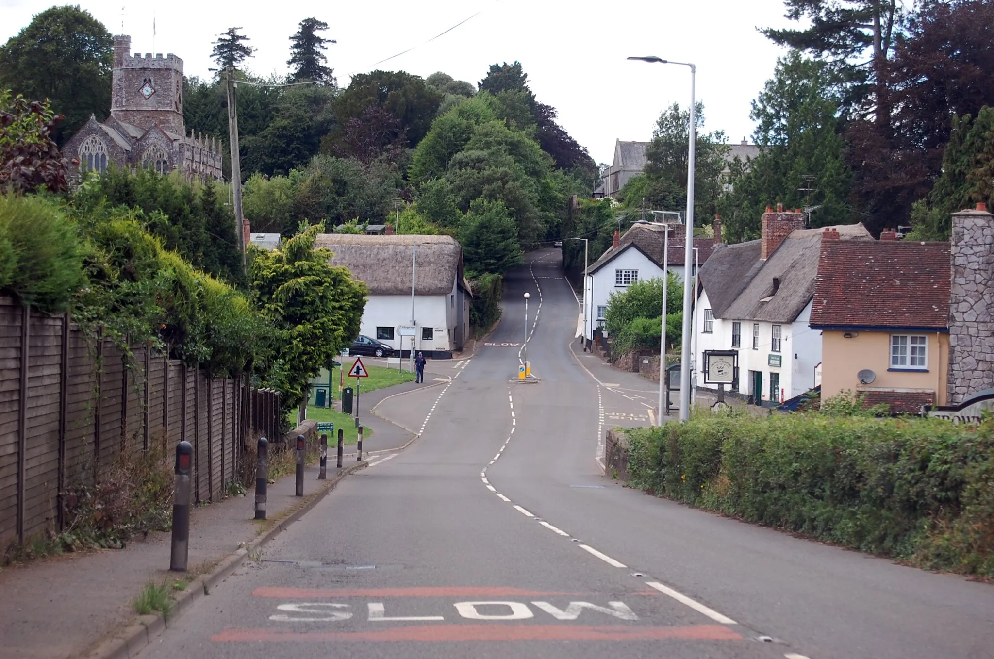 Photo showing: A377 through Newton St Cyres