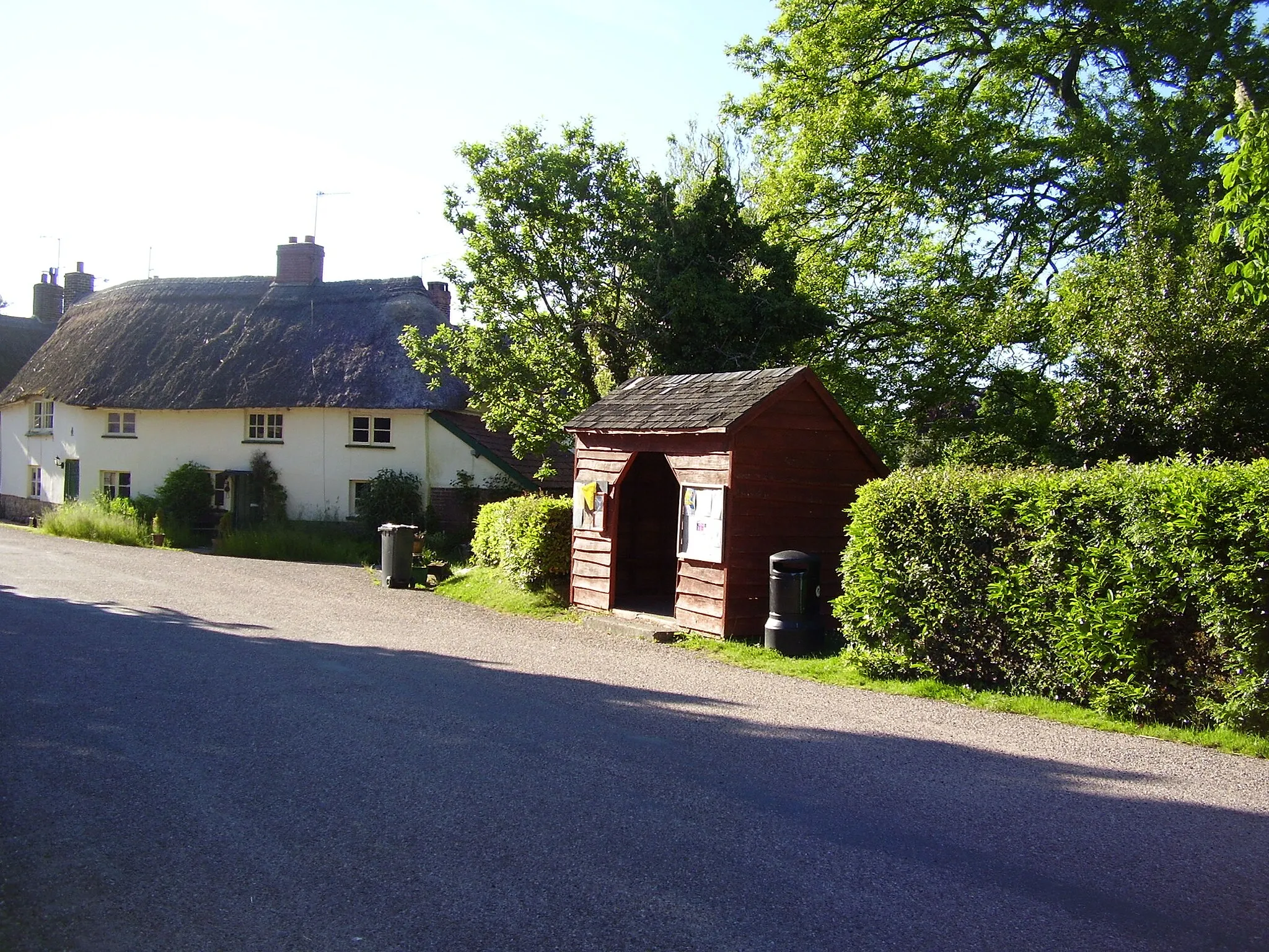 Photo showing: The village bus shelter