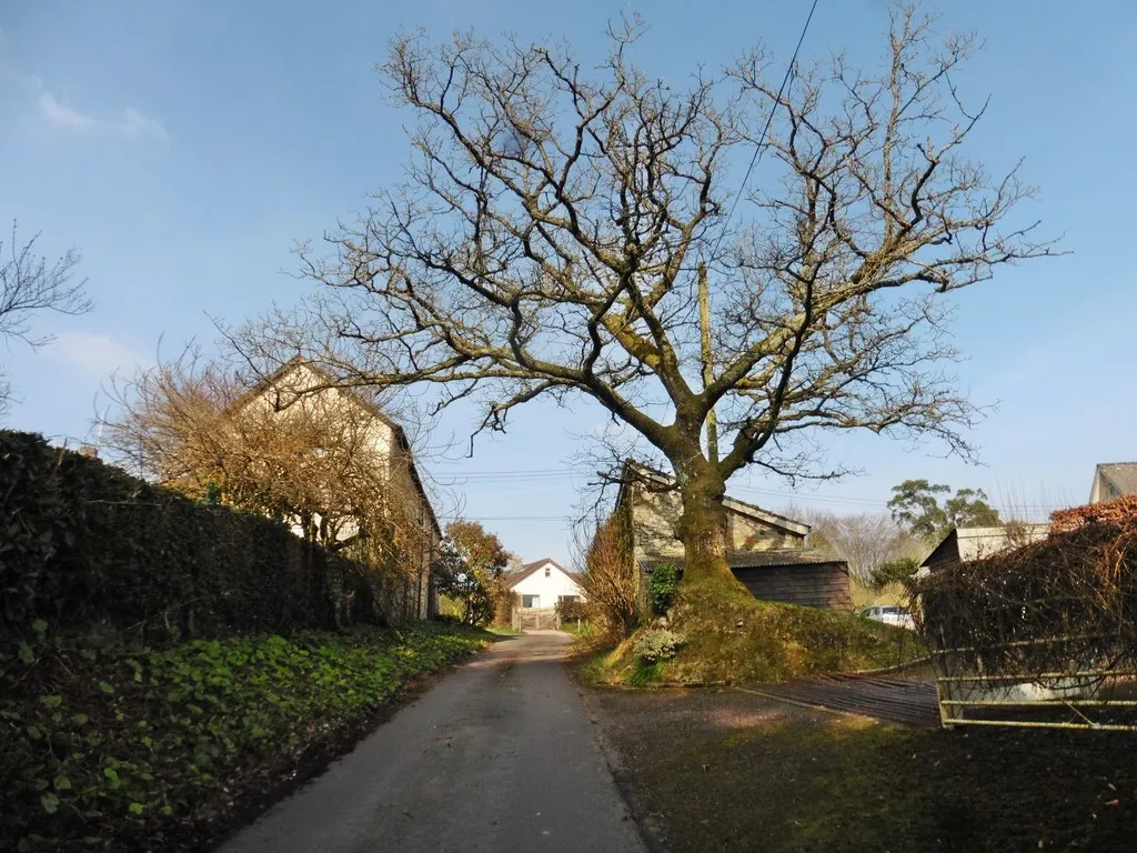 Photo showing: Approaching Church Green from the south