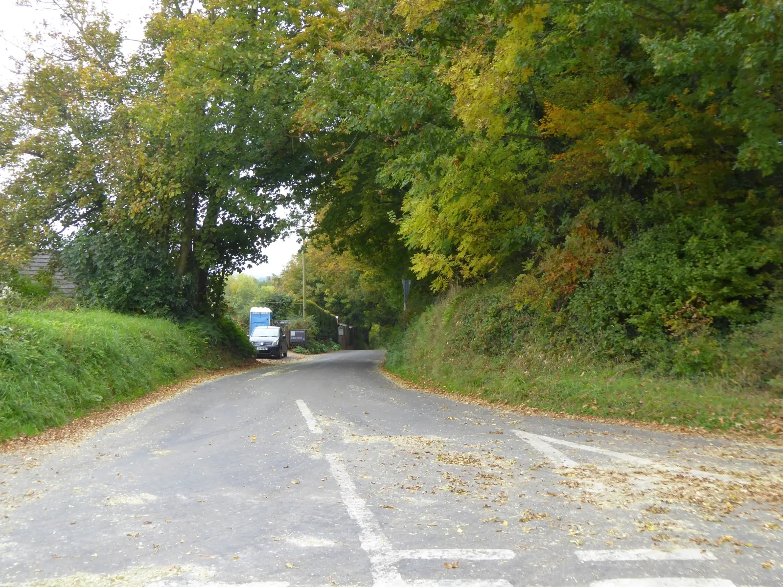 Photo showing: Breach Hill, leading to Sampford Arundel