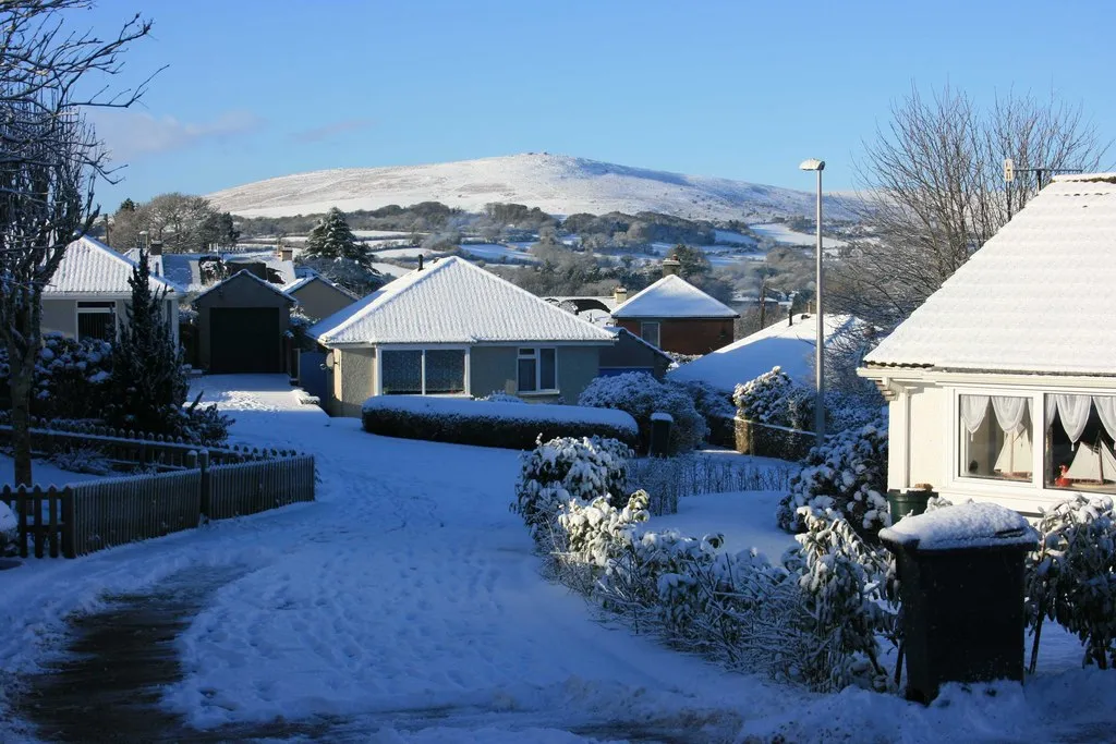 Photo showing: A snowy South Brent
