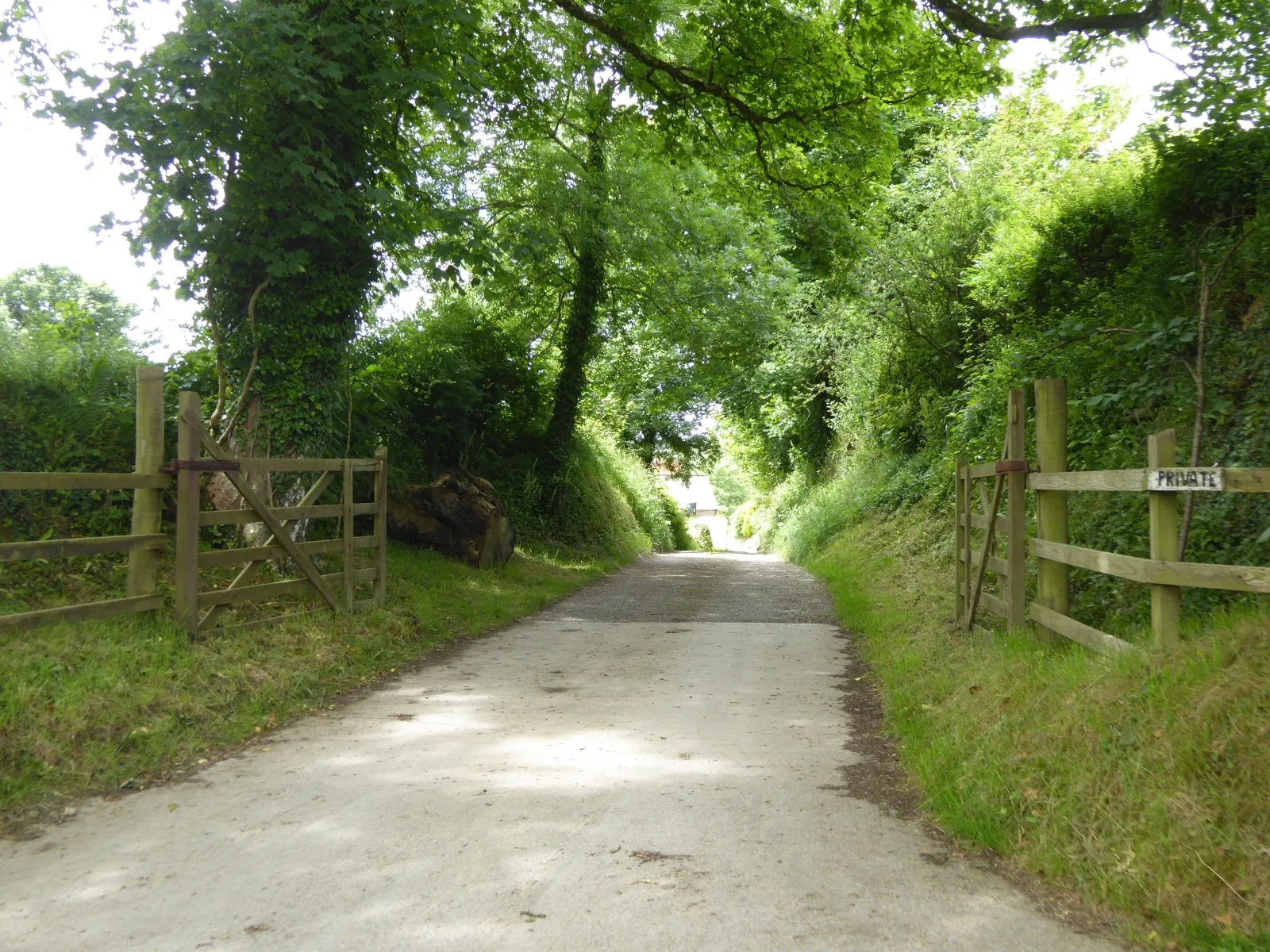 Photo showing: Access road to Trehele Farm