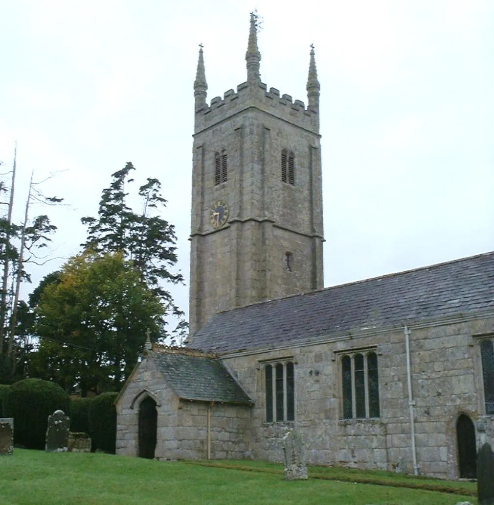 Photo showing: Tower and nave from the south-east.