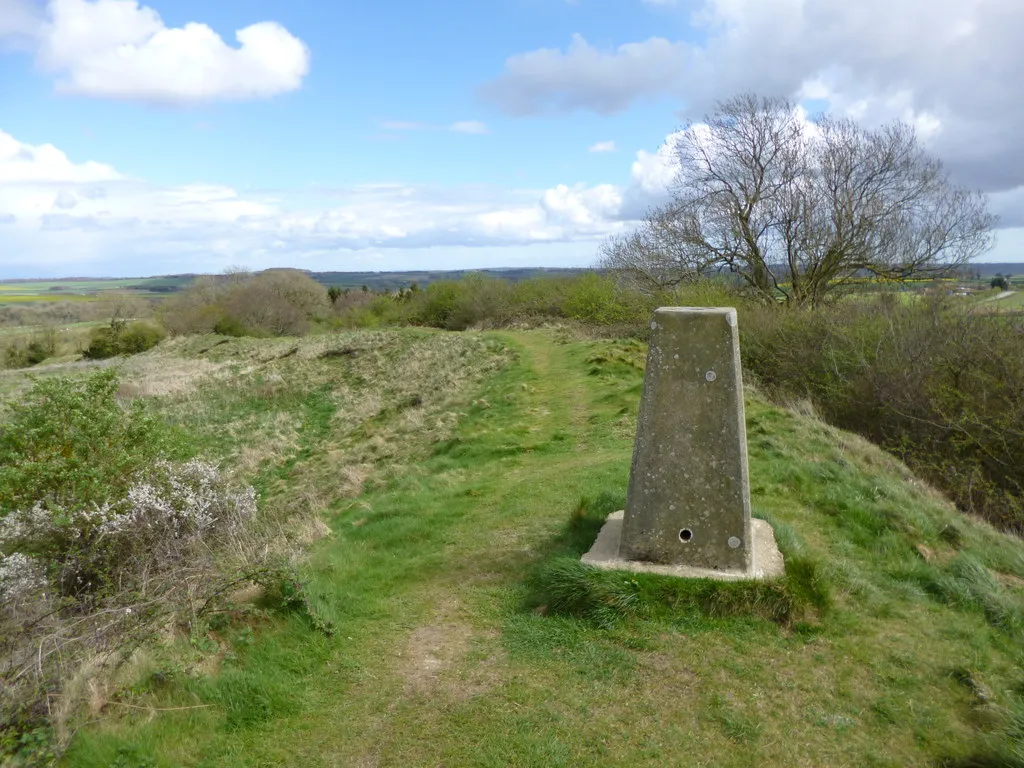 Photo showing: Spetisbury Rings, trig point