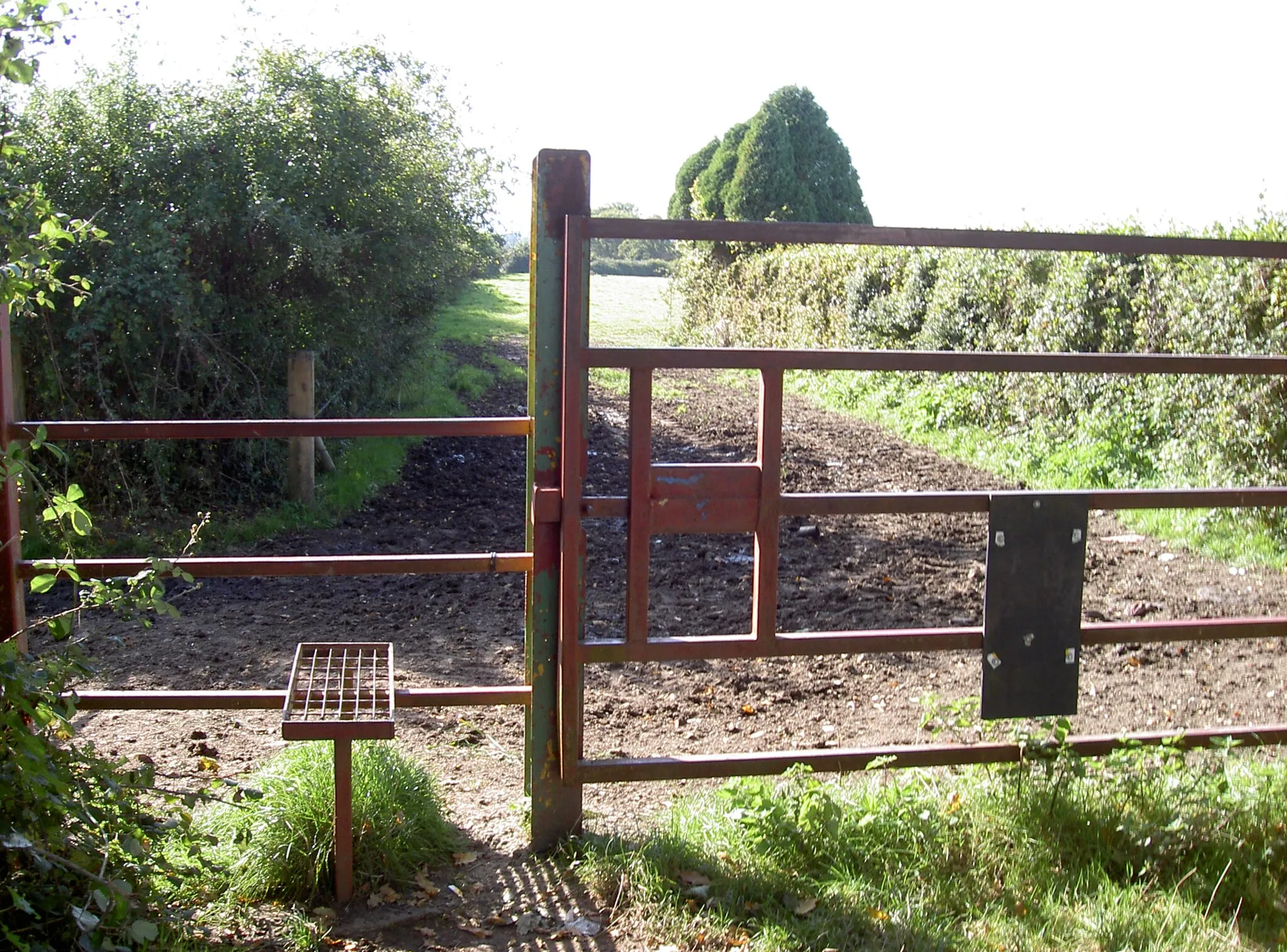 Photo showing: A metal stile