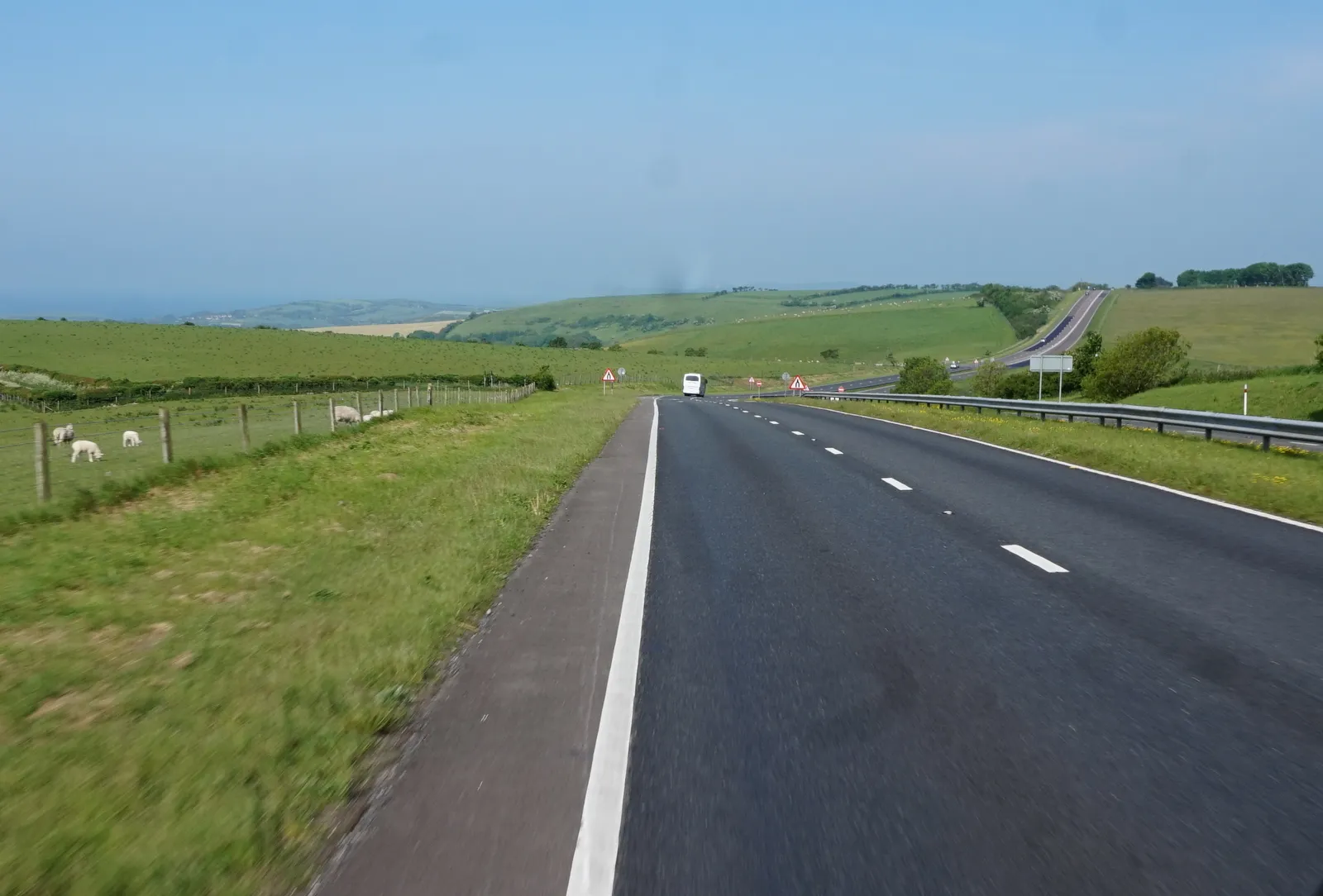 Photo showing: A35 westbound towards Bridport