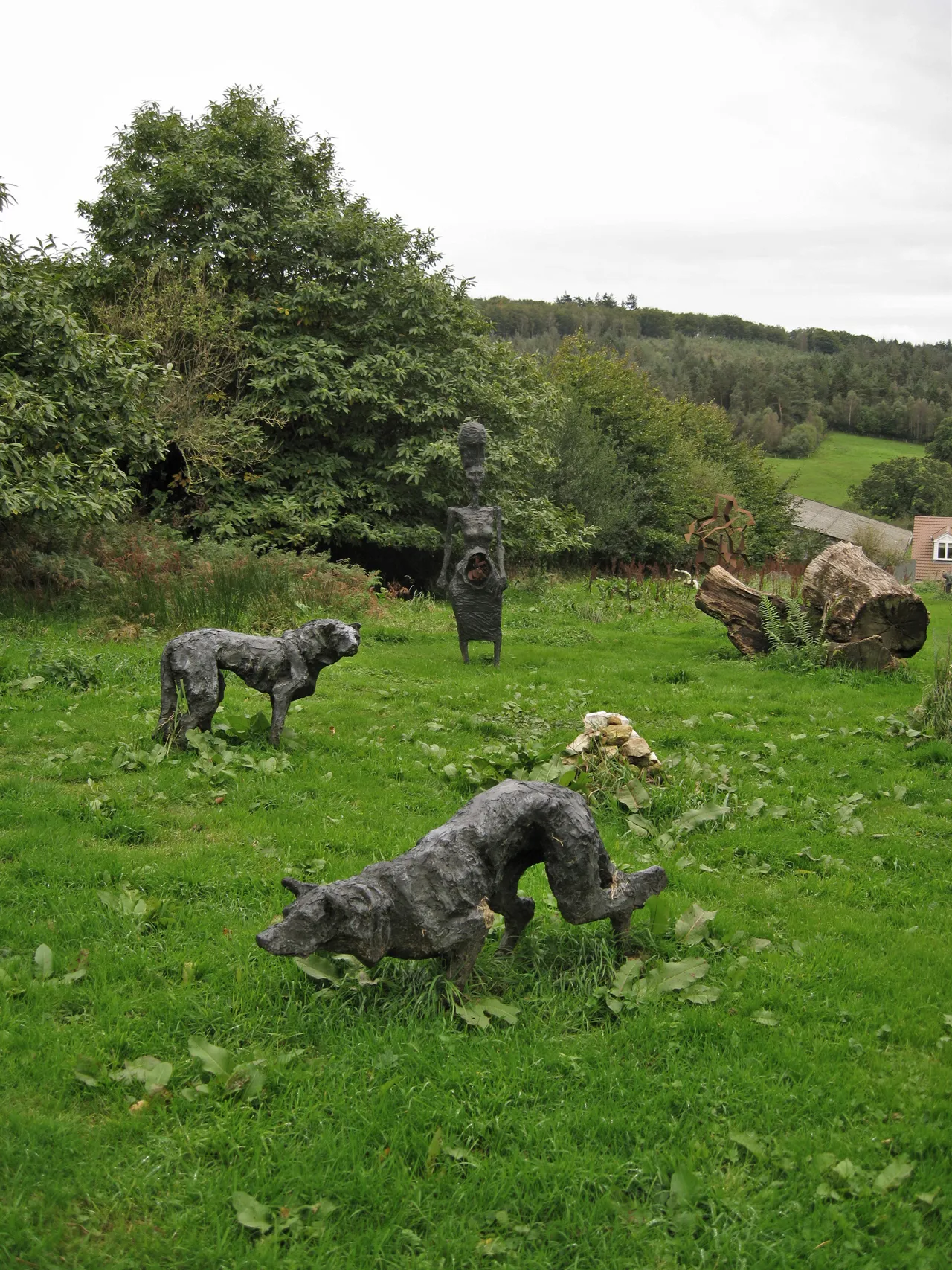 Photo showing: A garden full of sculptures