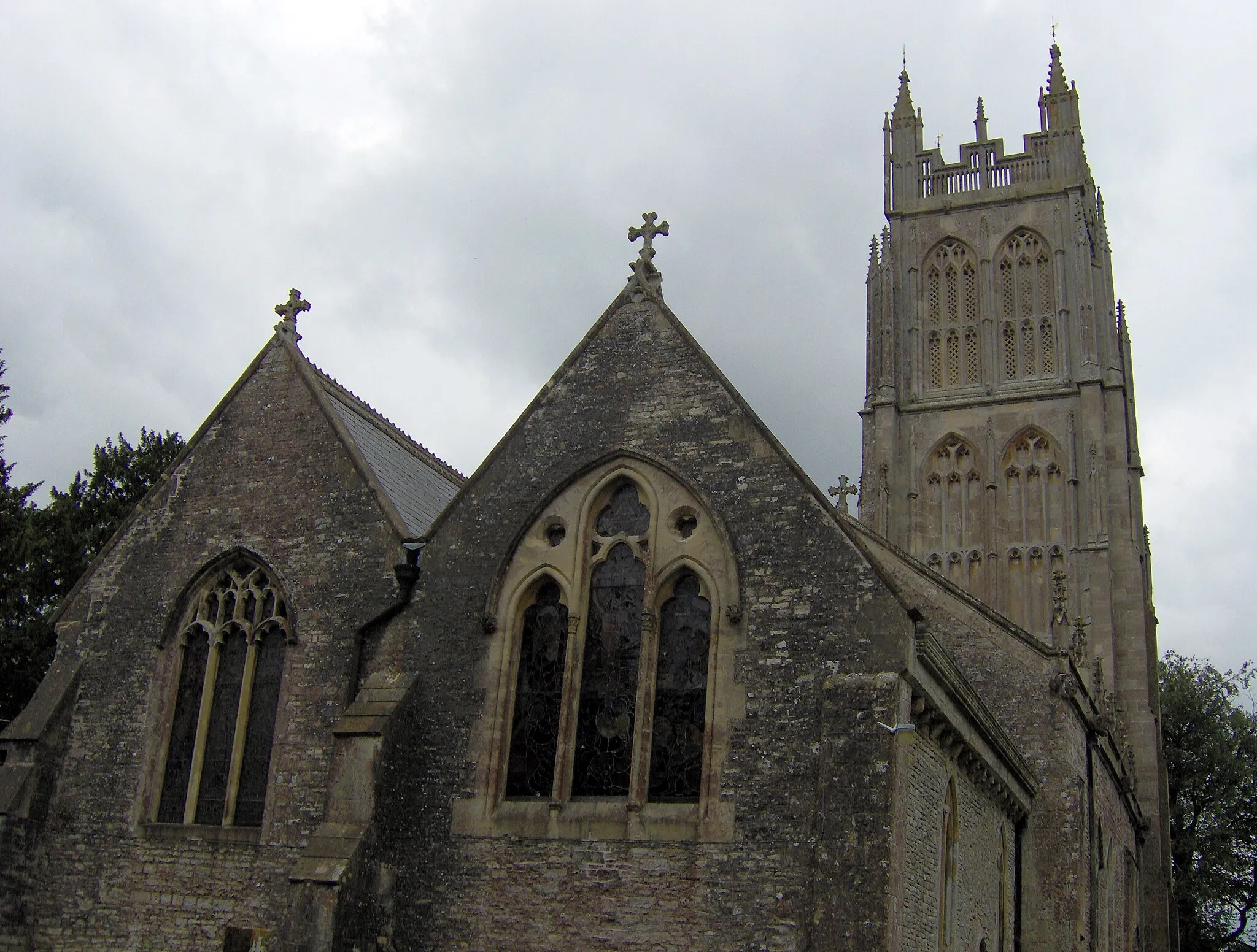 Photo showing: Chewton Mendip Church. Taken by Rod Ward 15th Aug 2006